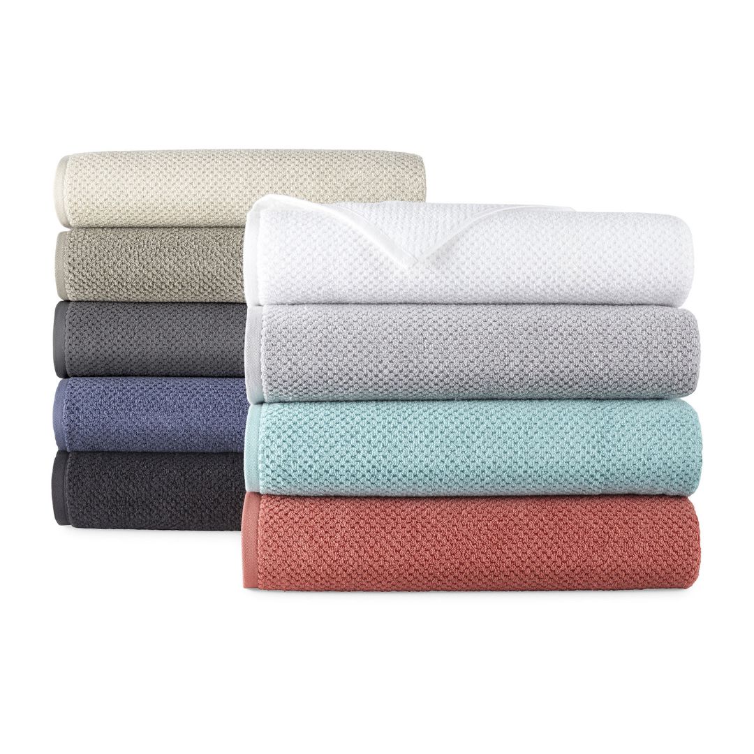 JCPenney Home Quick Dri Textured Solid Bath Towels, 6 ct.