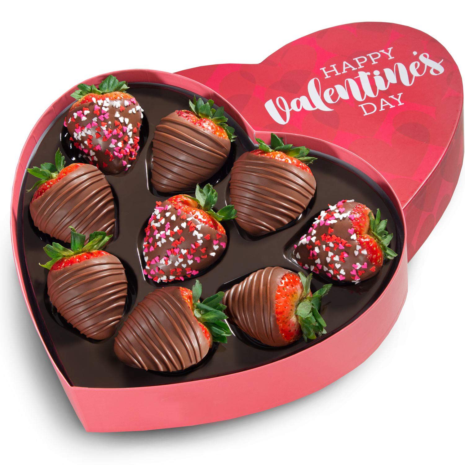 Love Berries Valentine's Day Chocolate-Covered Strawberries in a Heart Gift Box