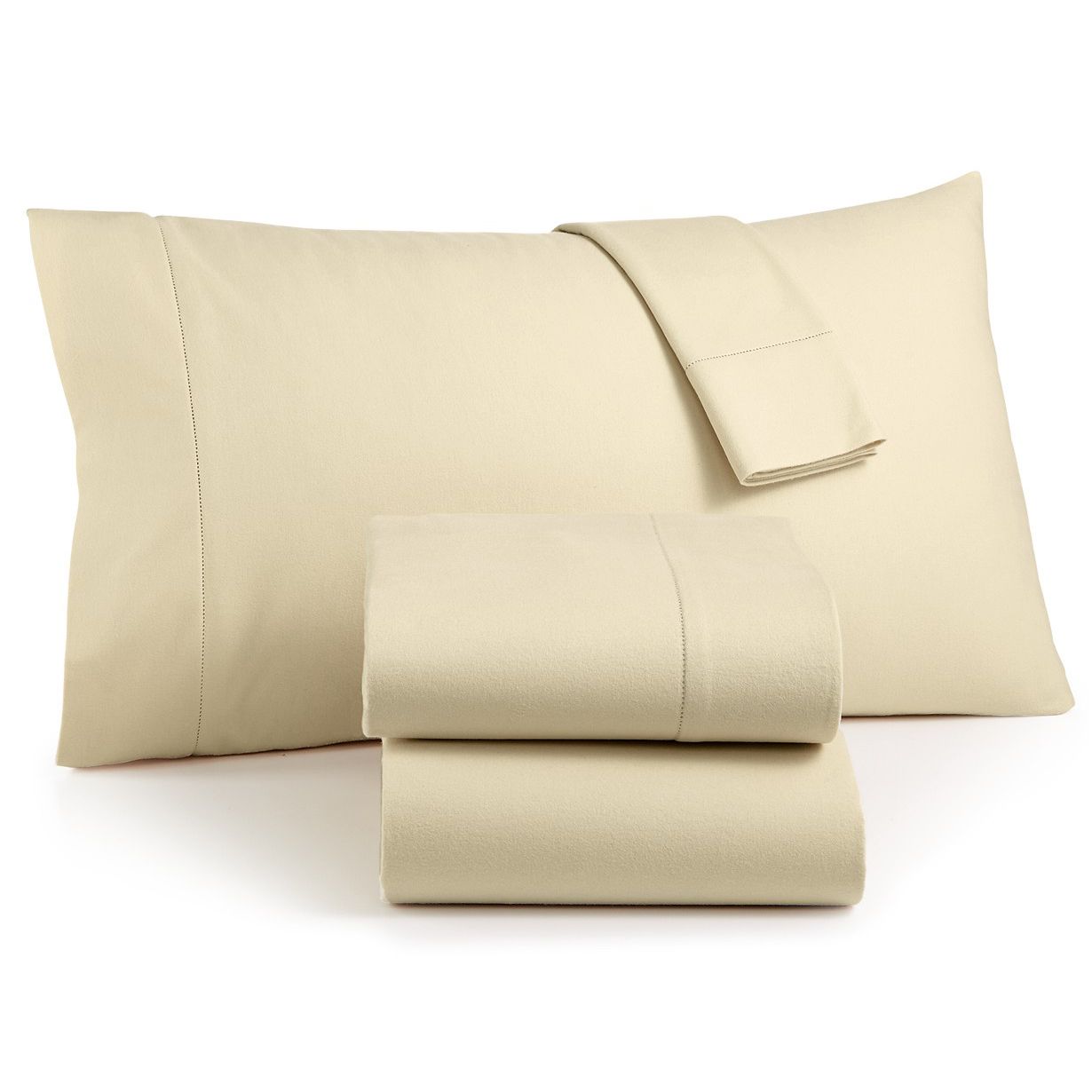 Martha Stewart Luxury Cotton Flannel Sheet Set, Queen