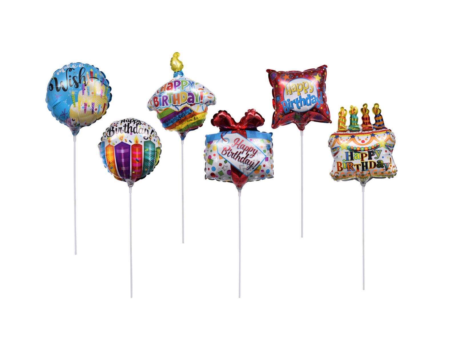Pre-Inflated Mini Birthday Balloons