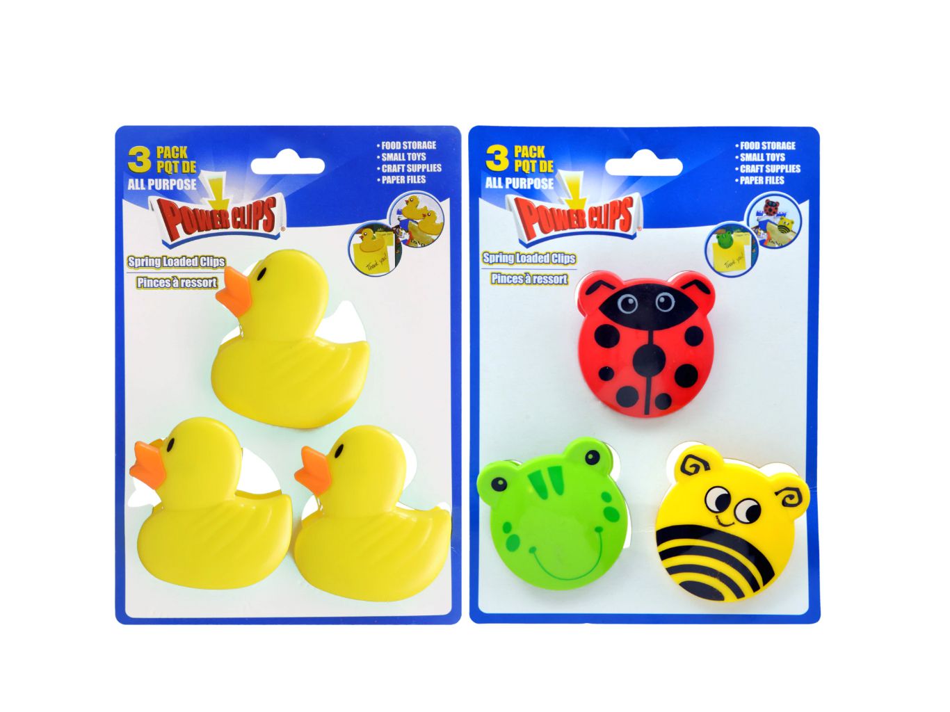 Power Clip Novelty Bag Clips, 3 ct.