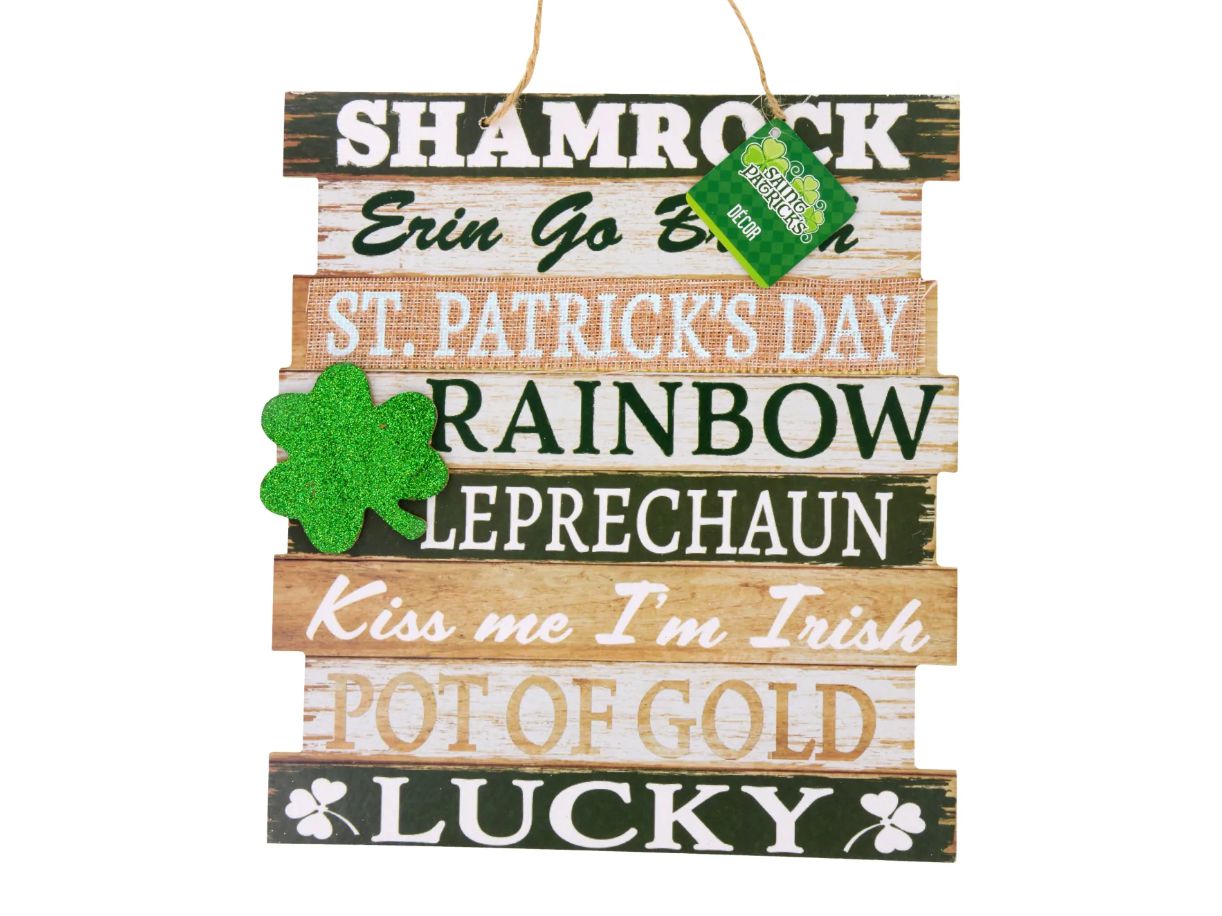 St. Patrick’s Wooden Sentiment Signs