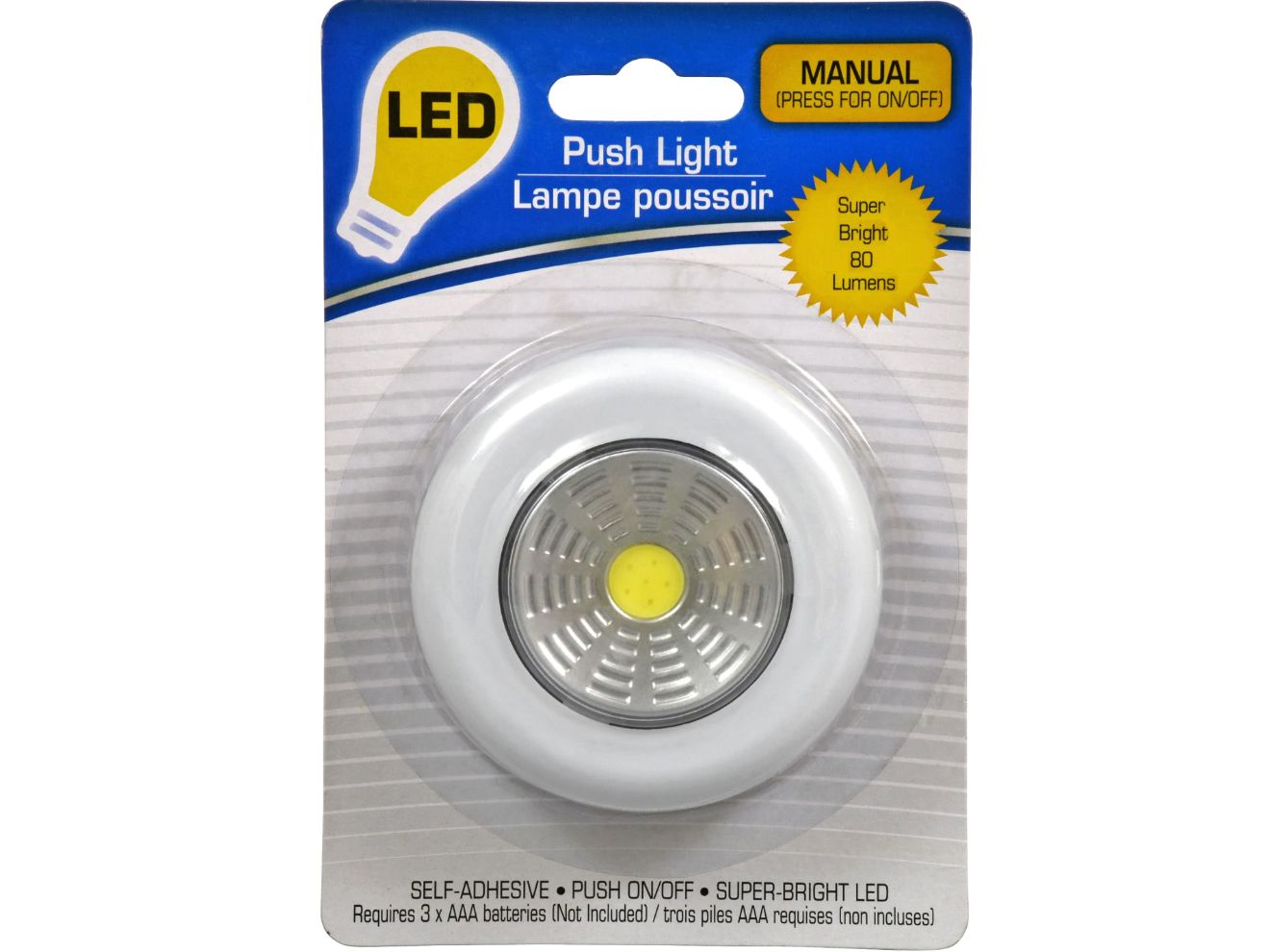 Self-Adhesive LED Push Lights