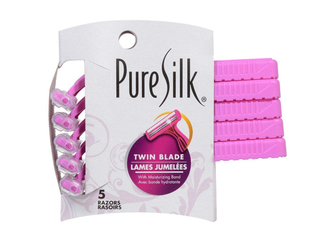 Pure Silk Twin-Blade Razors, 5 ct.