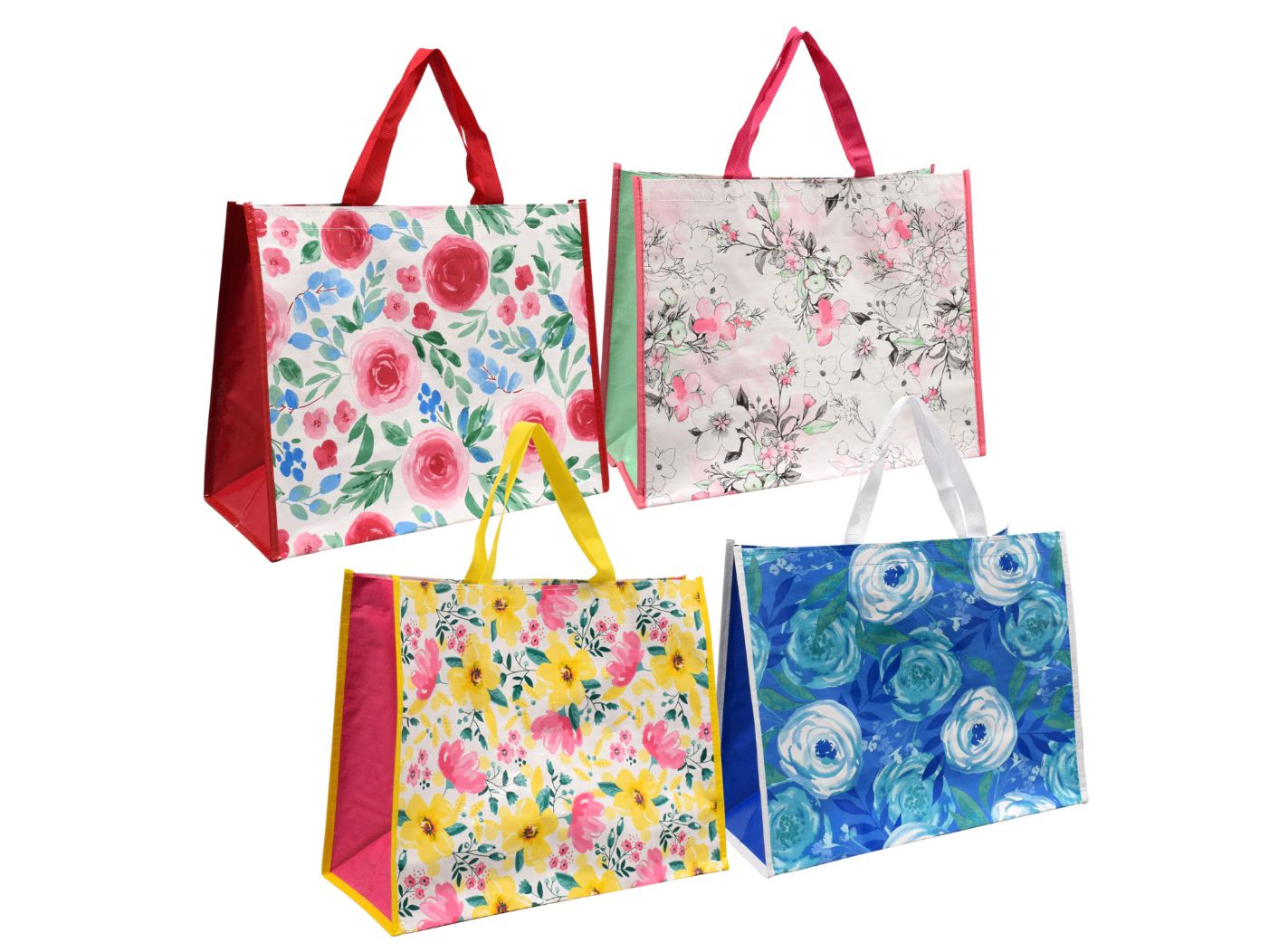 Large Laminated Mandala Fashion Tote Bags