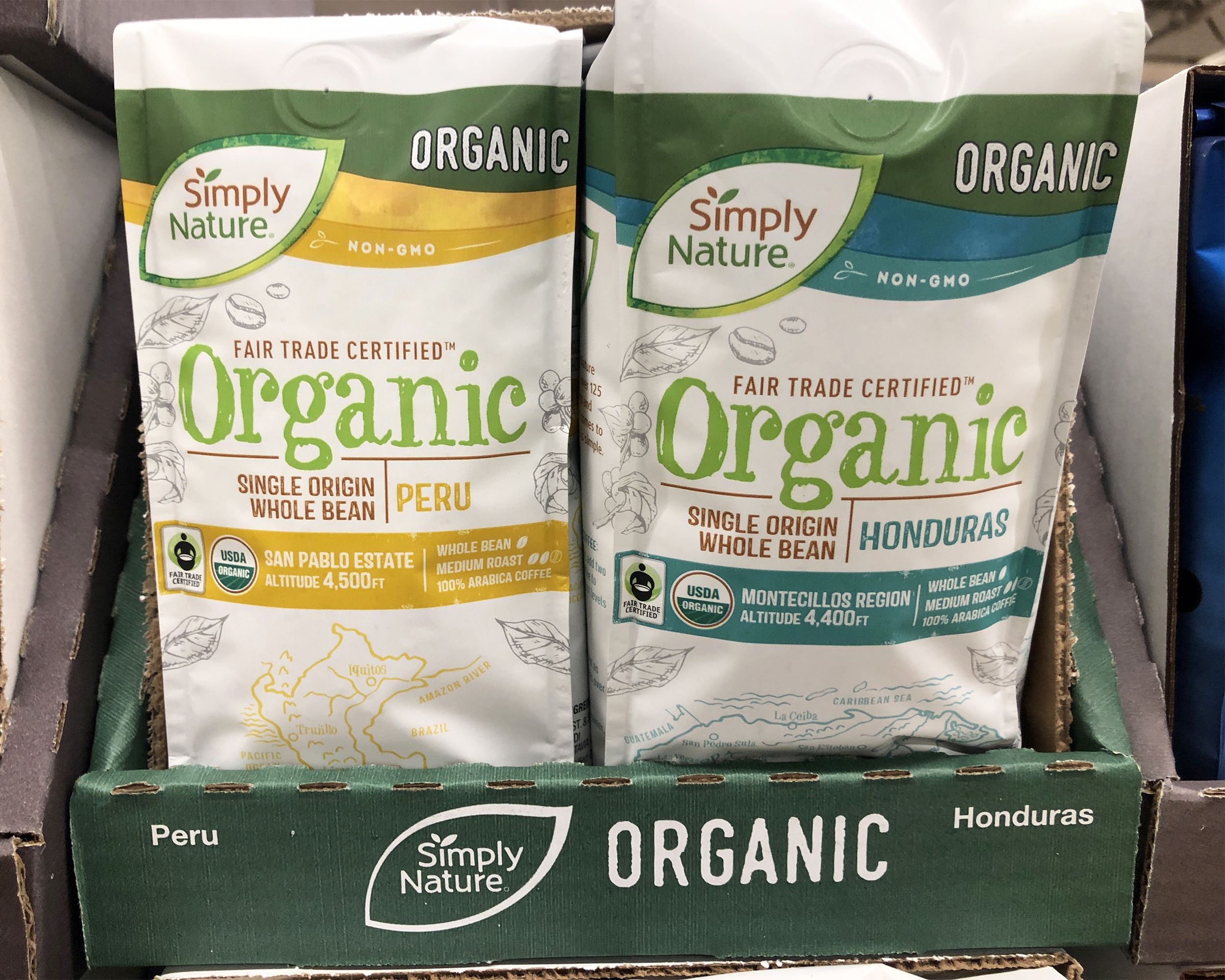 Simply Nature Organic Single Origin Whole Bean Coffee