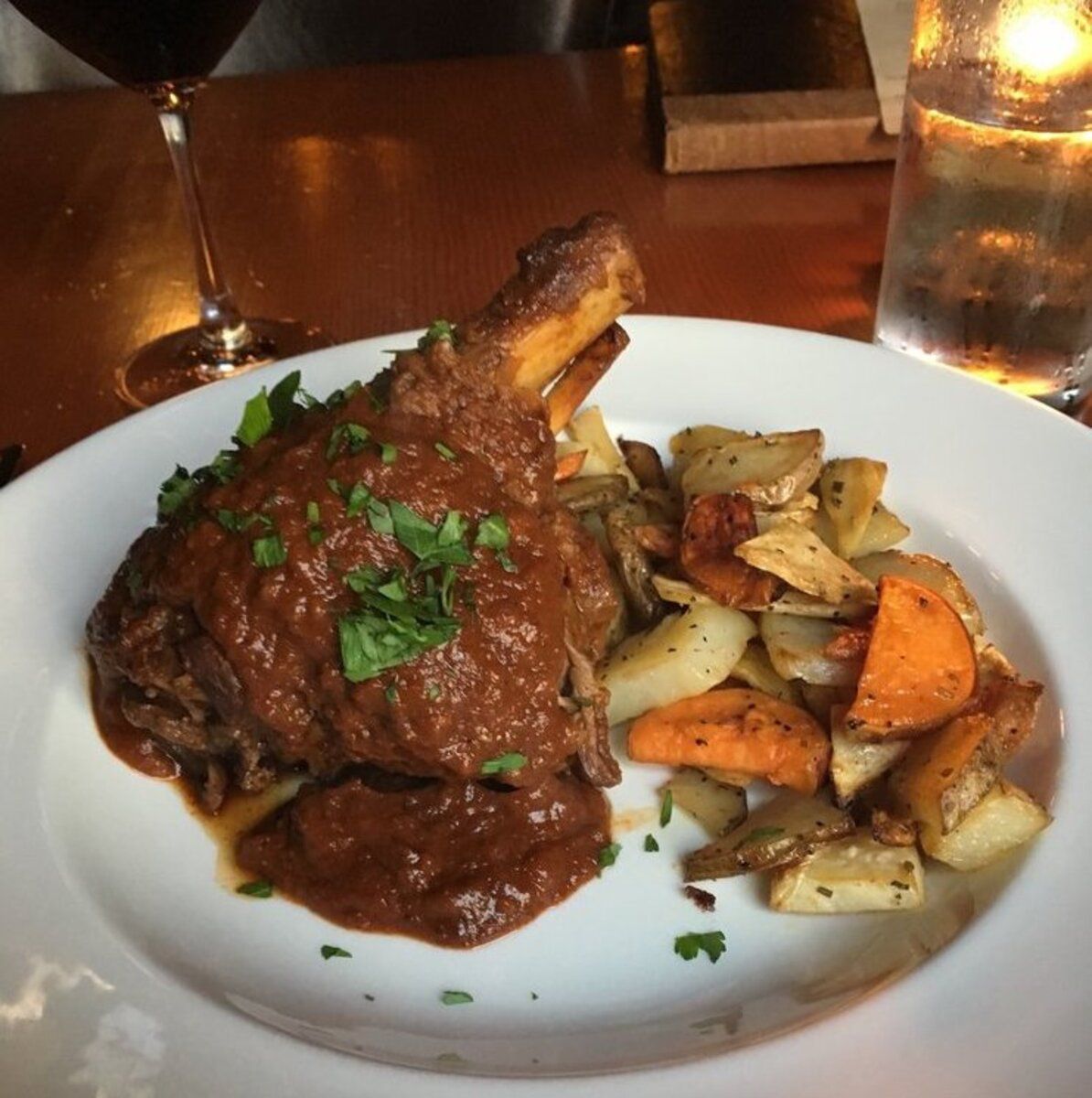 wildboar osso bucco, Woodman Lodge, Snoqualmie, Washington
