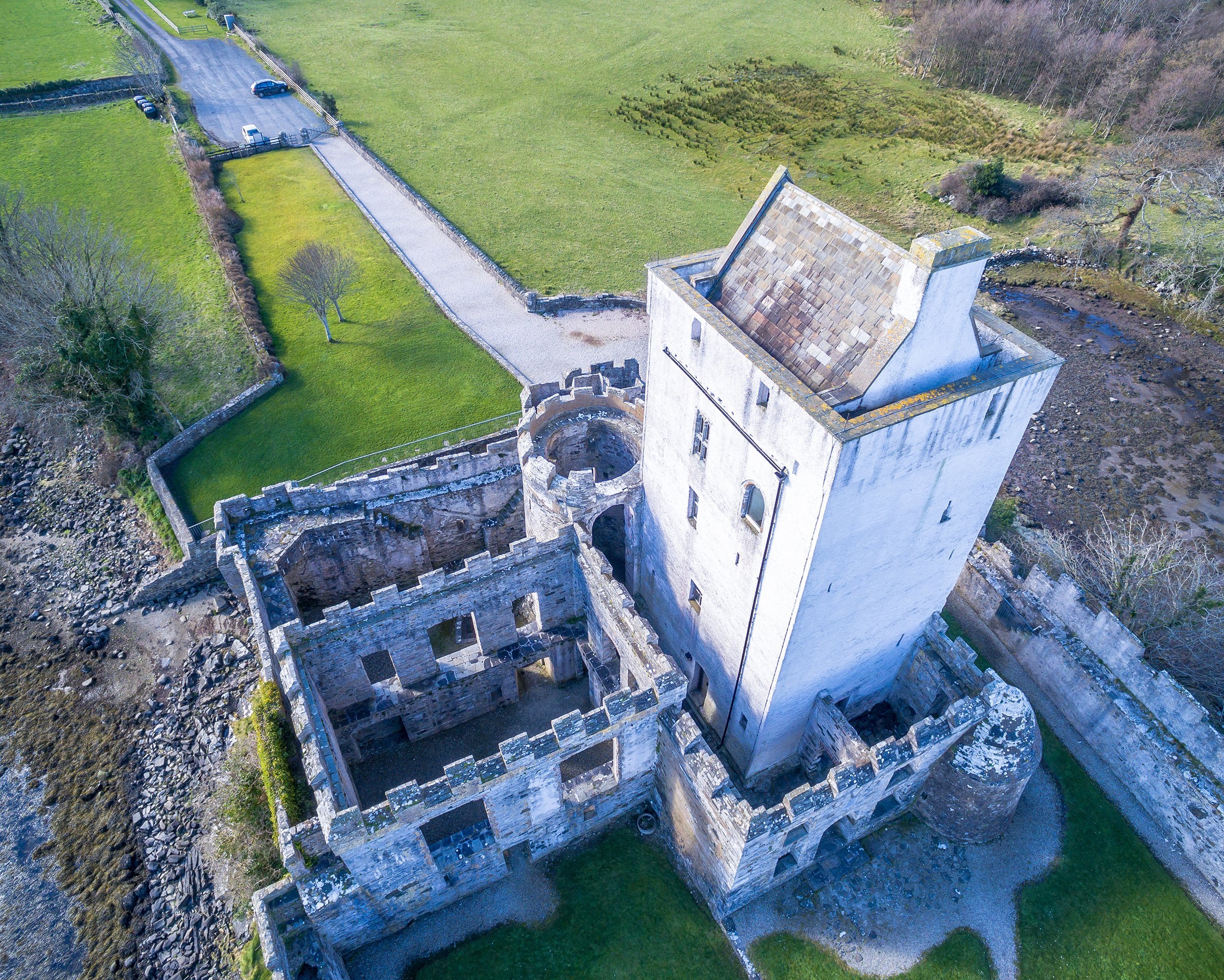 Doe Castle in Donegal, Ireland