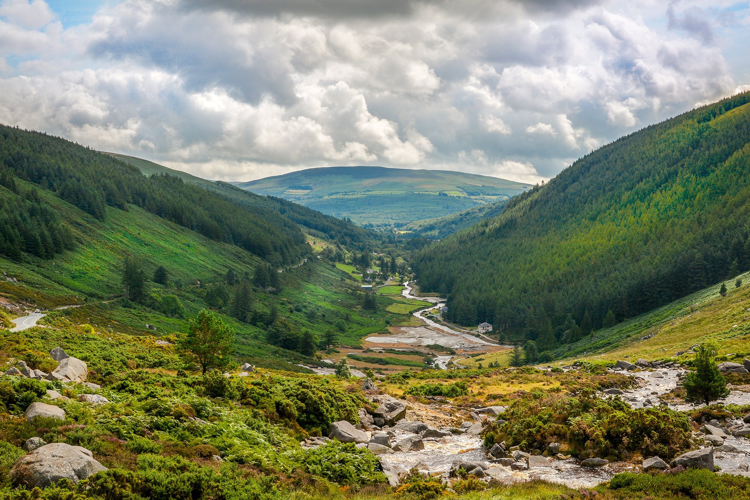 Glendalough Valley in Wicklow, Ireland