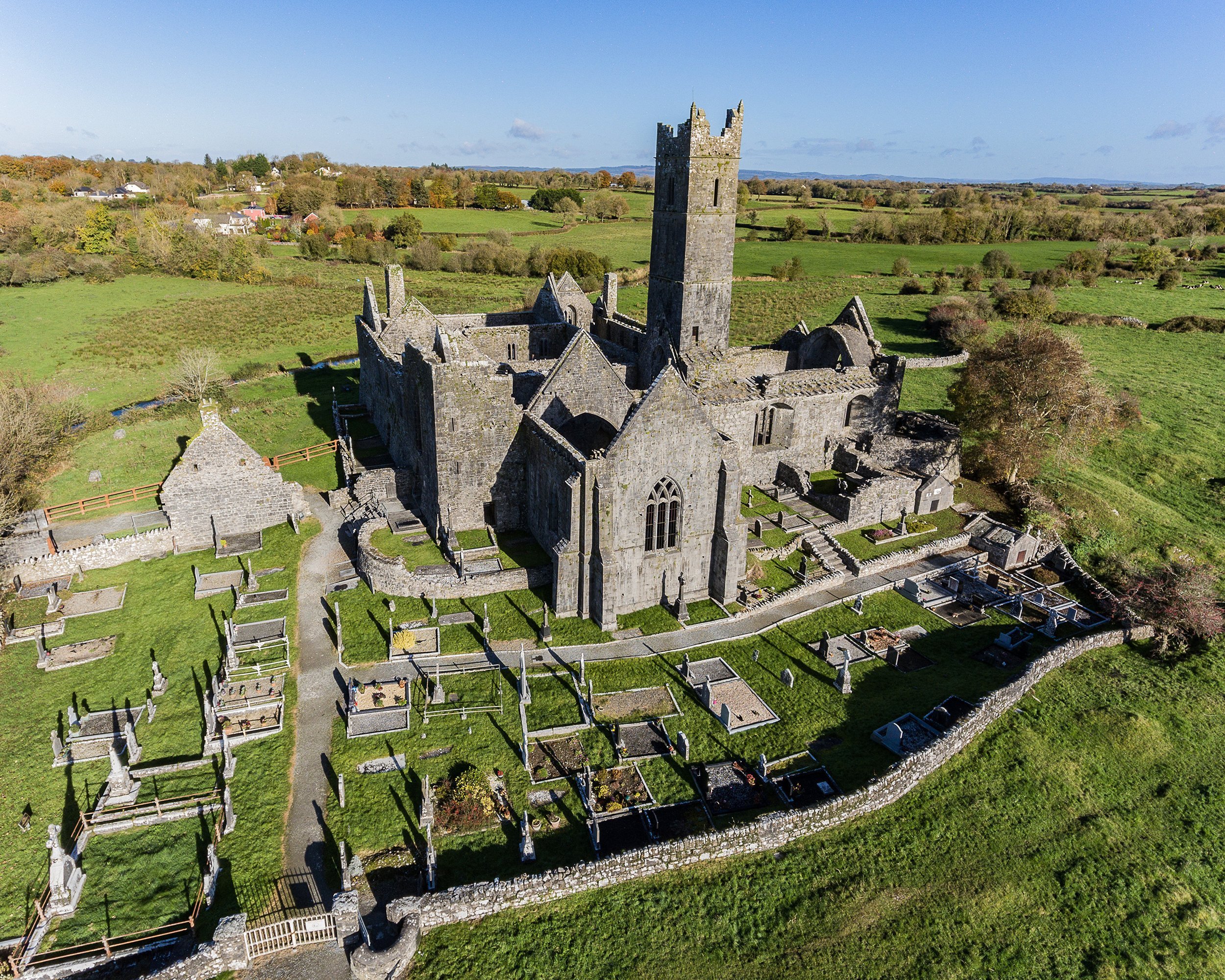 Quin Abbey in Clare, Ireland