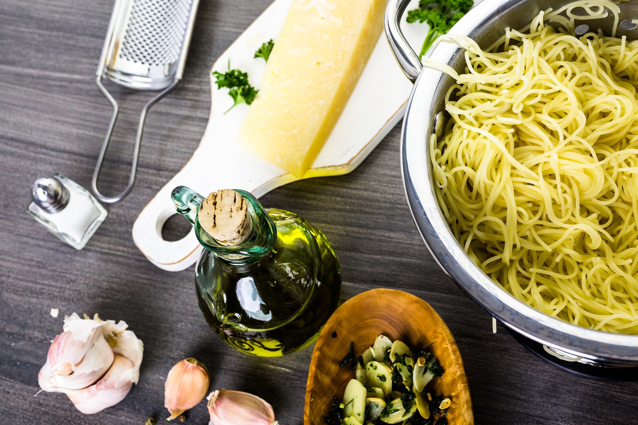 Angel Hair Pasta with Herbs and Lemon