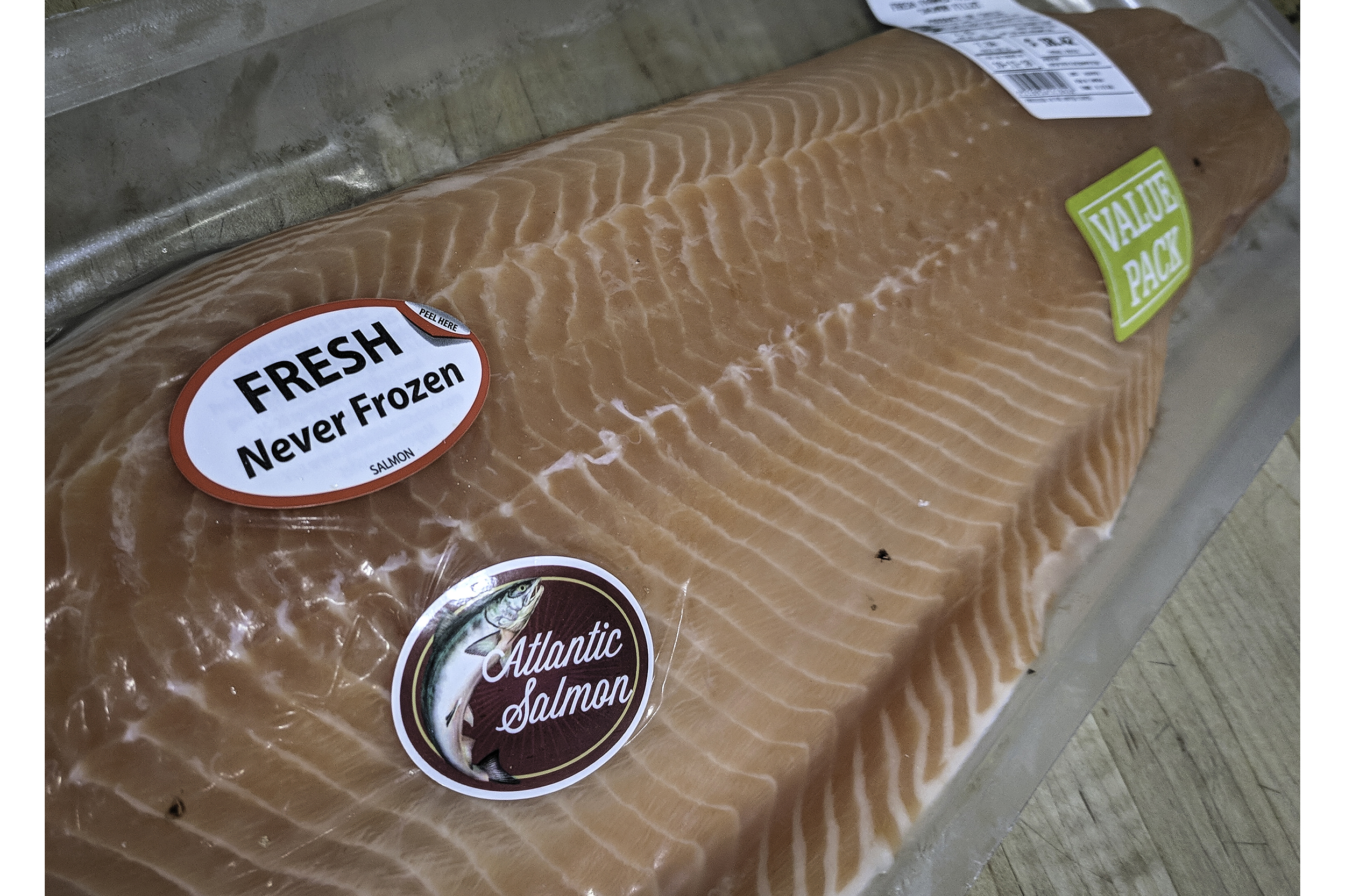 salmon bought from Walmart Grocery