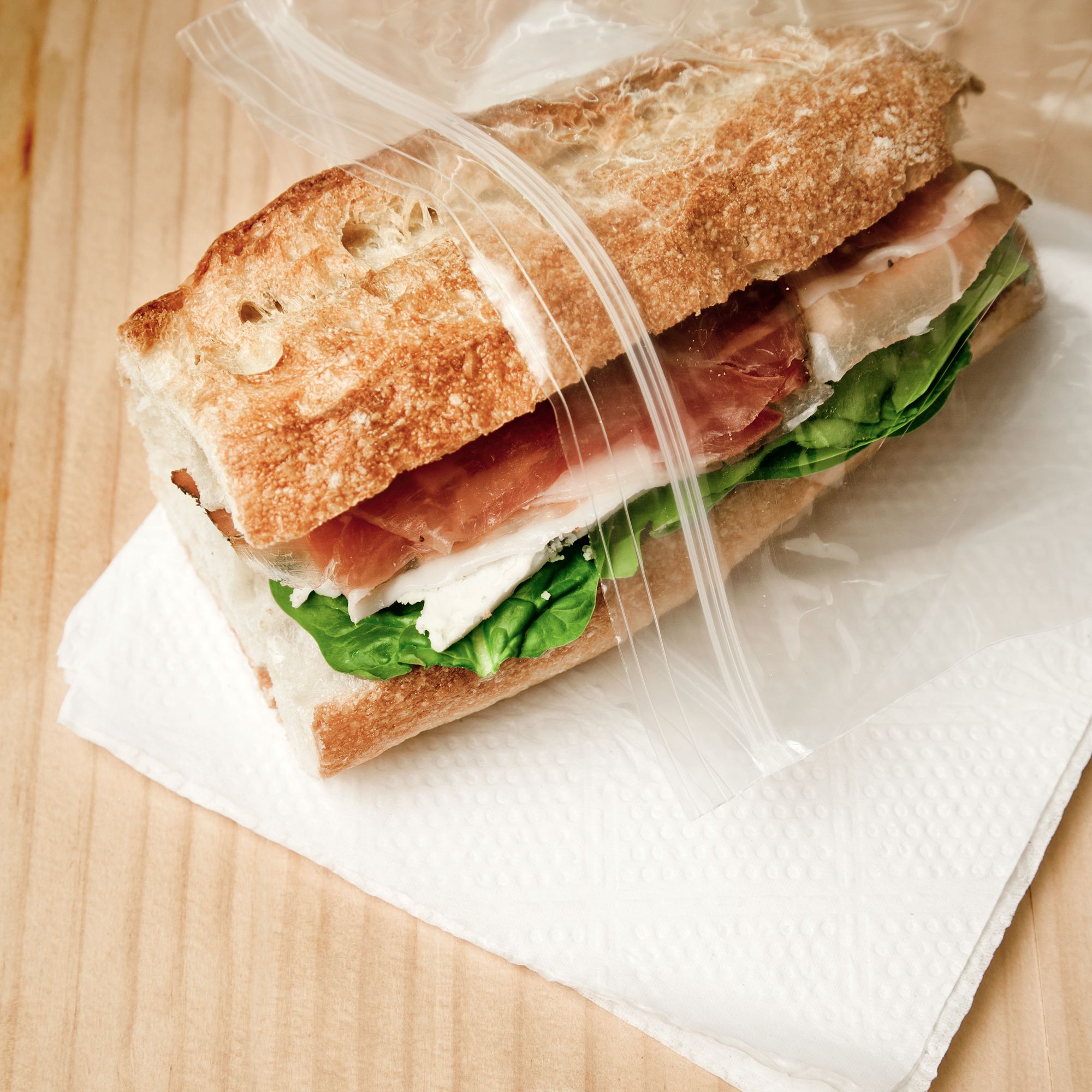 Sandwich in freezer bag