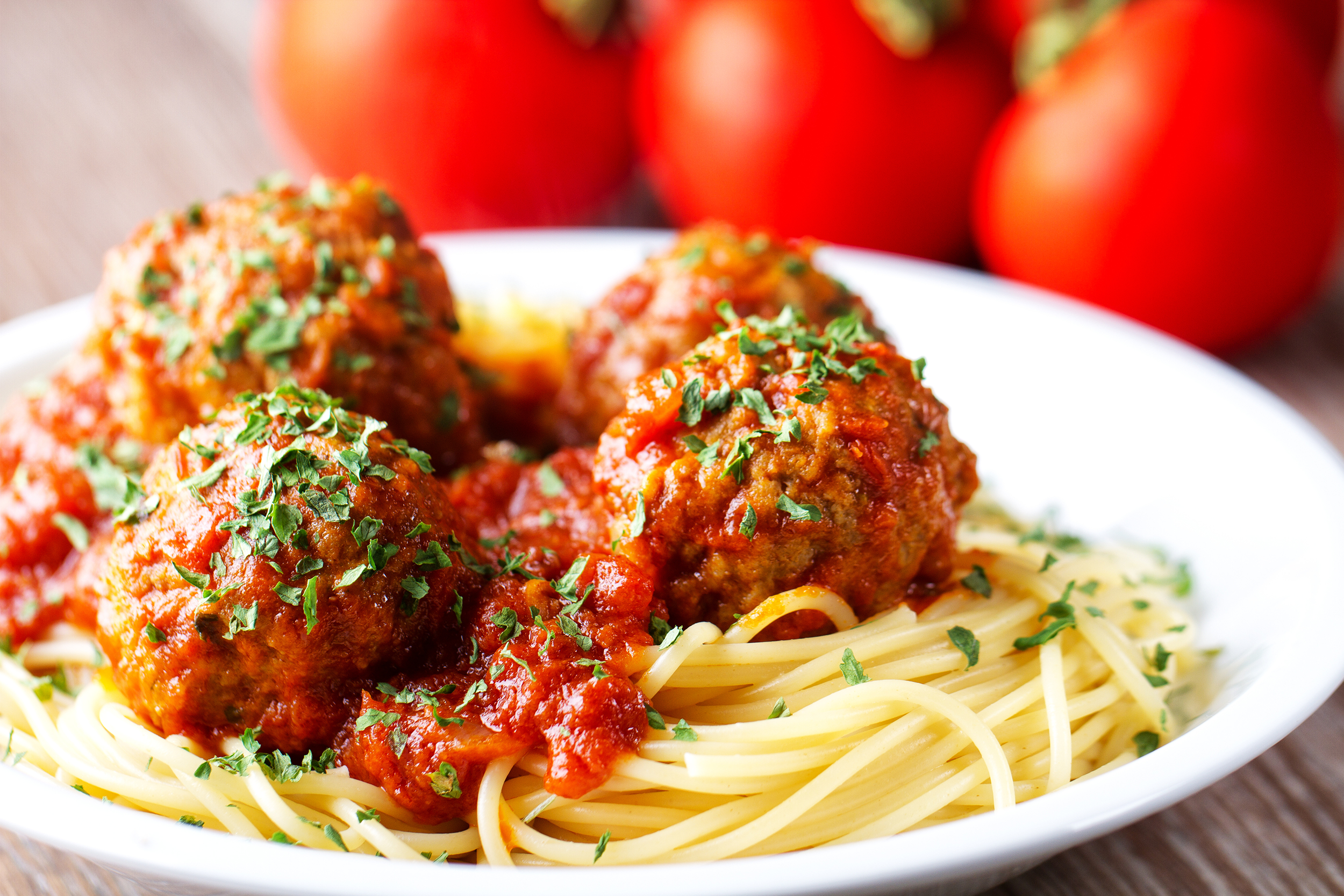 Spaghetti and meatballs