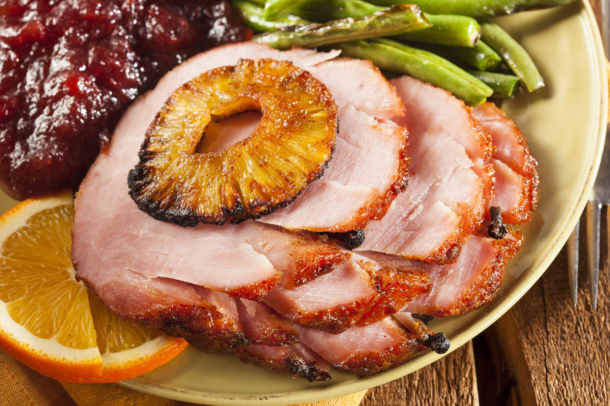Pineapple-Baked Canned Ham