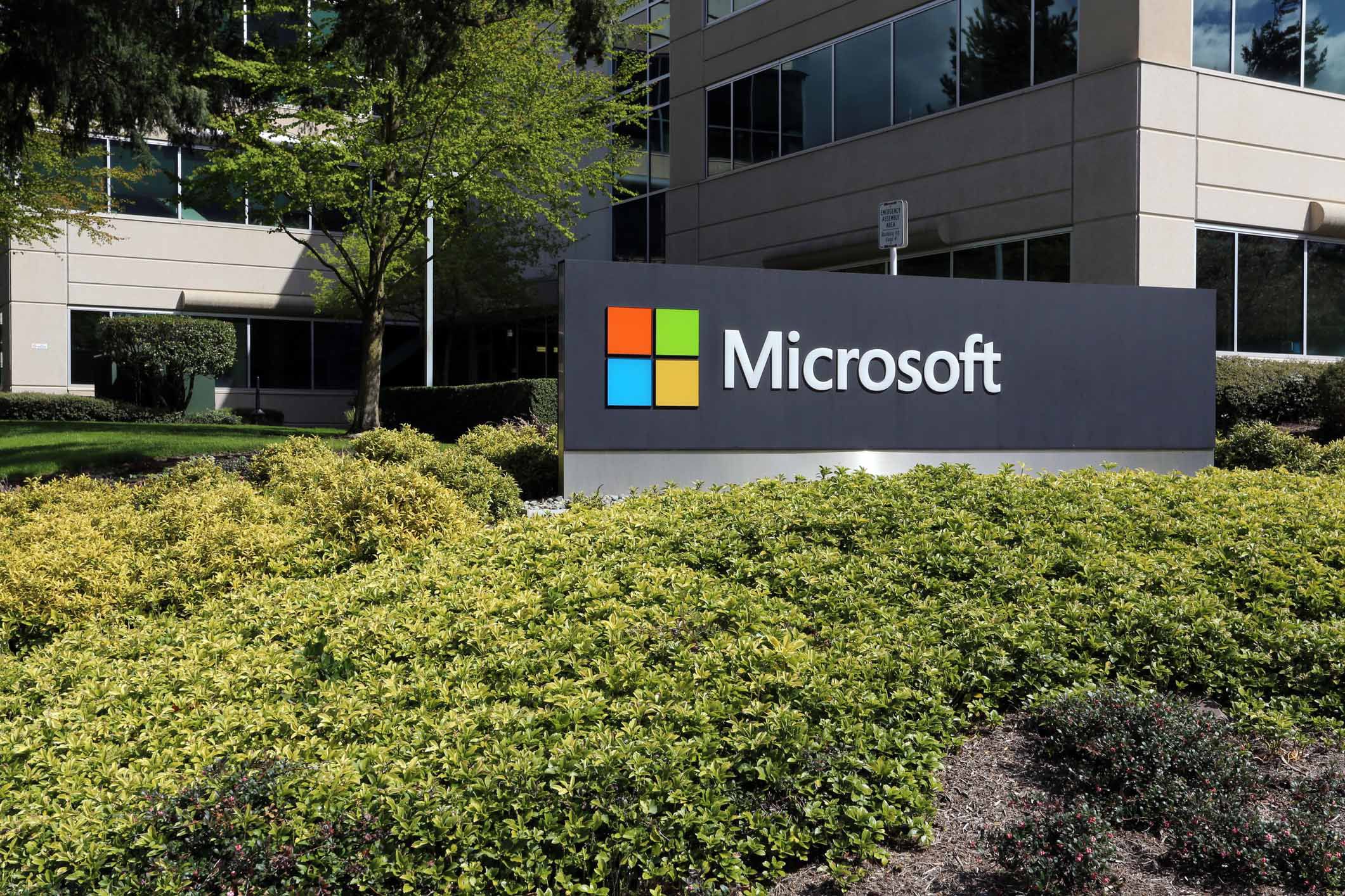 The Microsoft headquarters campus in Redmond