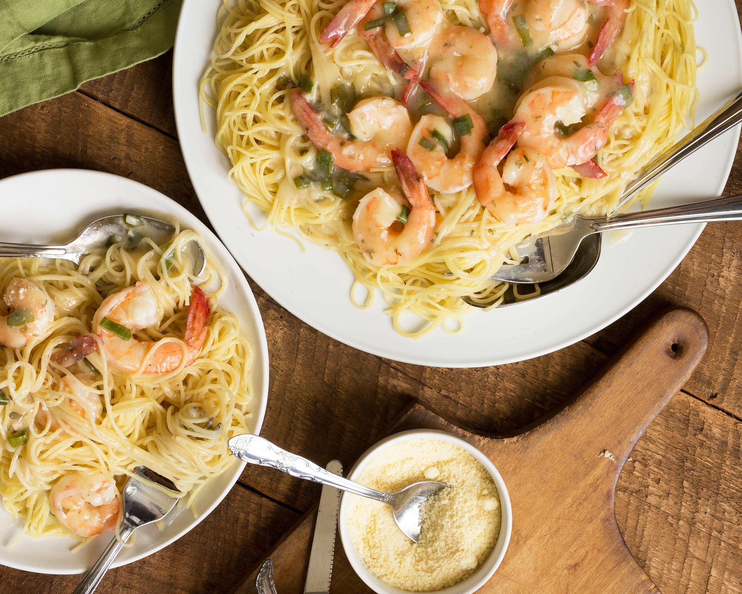 Angel Hair with Shrimp