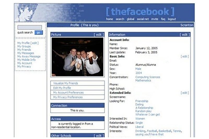 Facebook in 2006