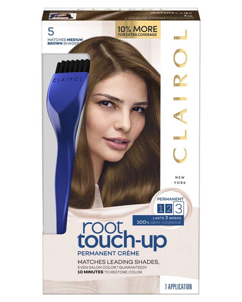 Clairol Root Touch-Up Permanent Hair Color Creme, 5 Medium Brown, 2 Count