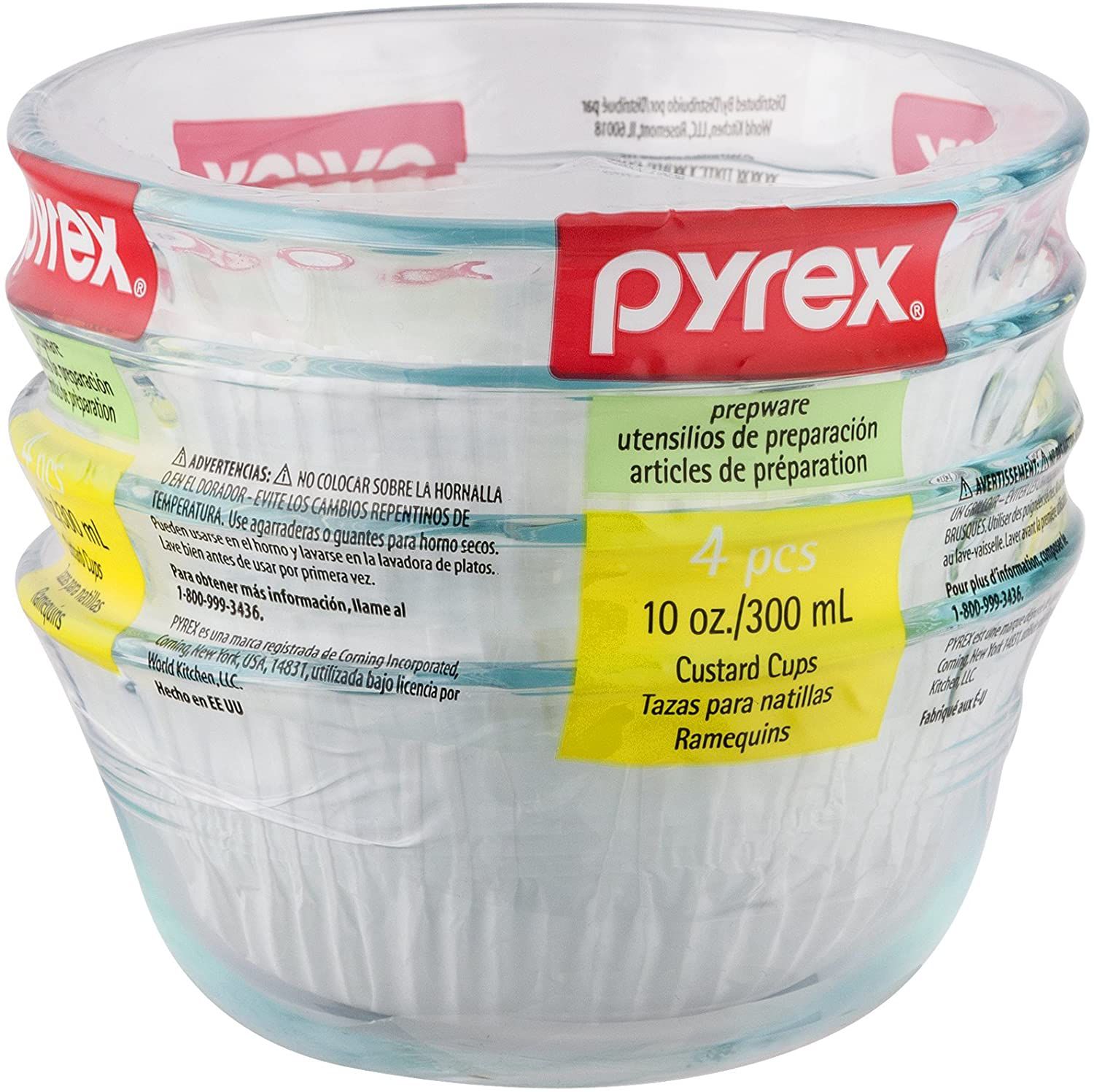 Pyrex Custard Cups, 4-Ct.