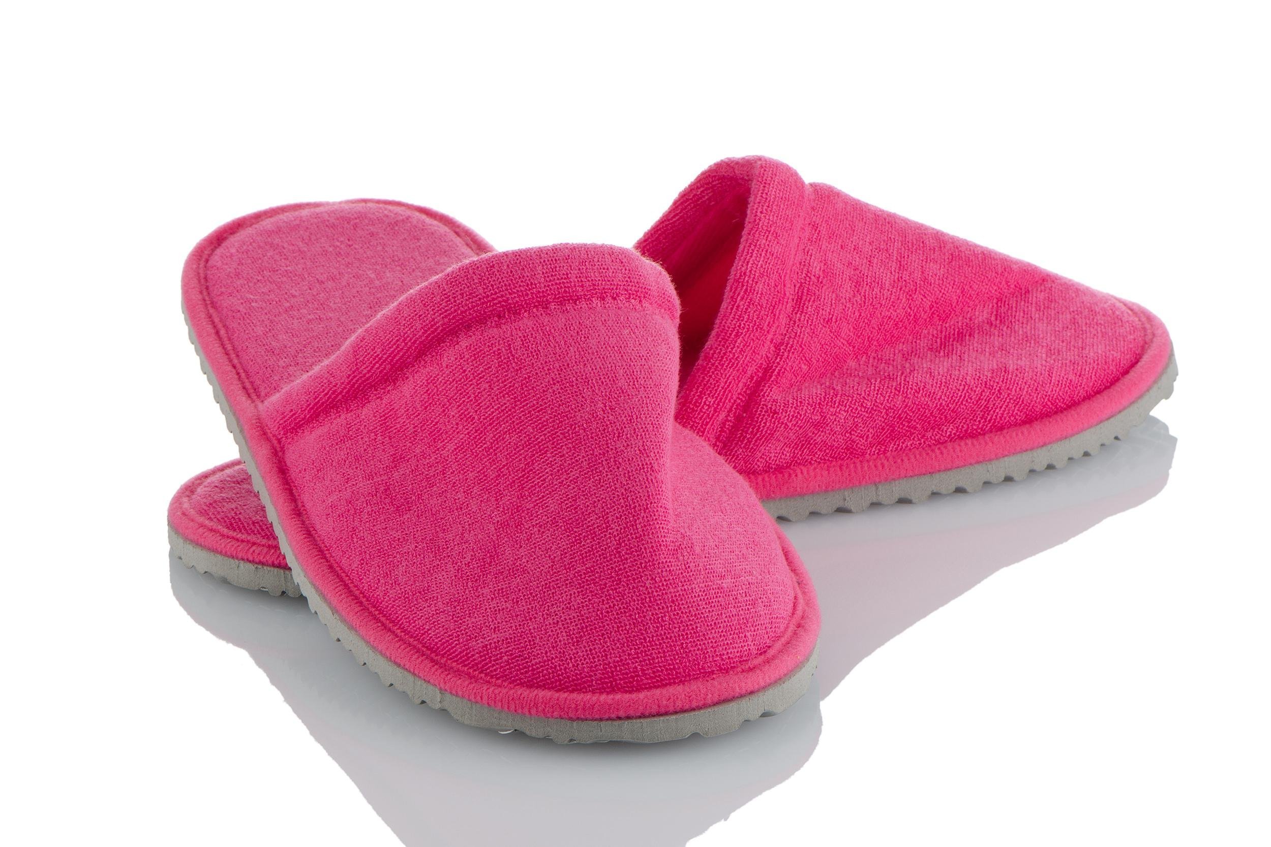 pair of pink slippers