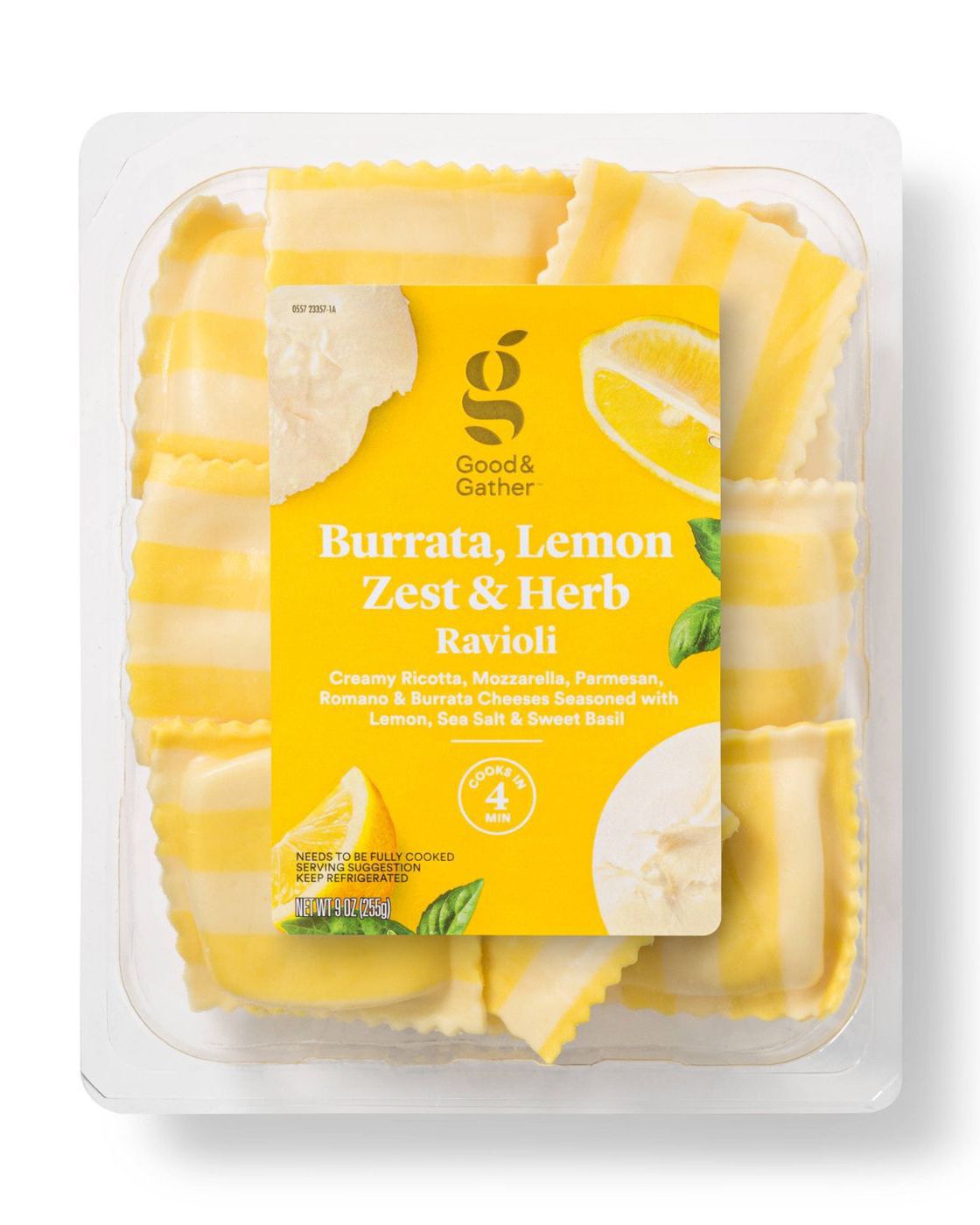 Burrata Lemon Zest Herb Ravioli