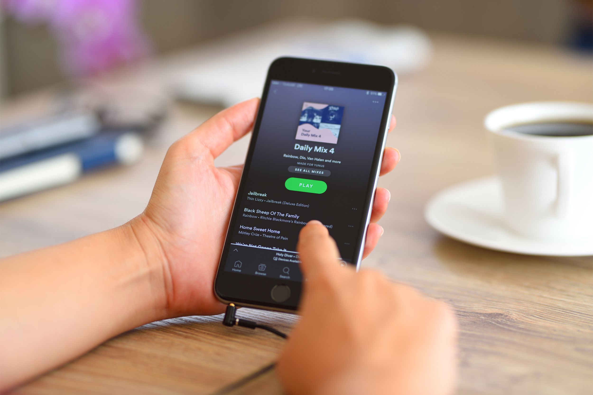 Spotify on phone