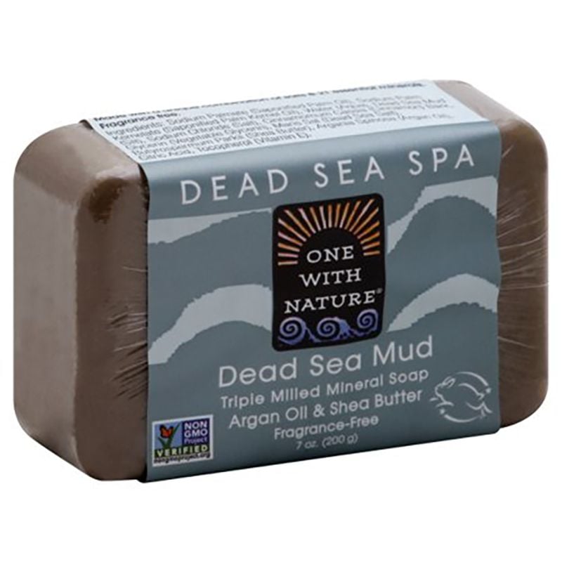 One With Nature Dead Sea Minerals Triple Milled Bar Soap - Dead Sea Mud