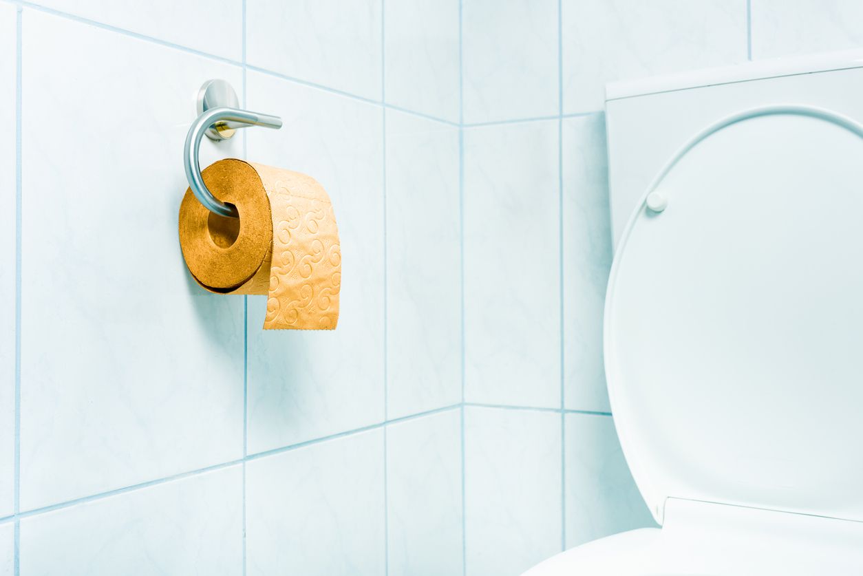 gold toilet paper