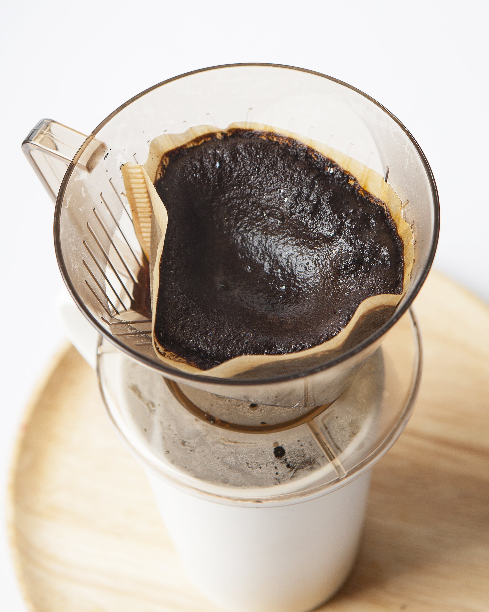 Pressing the Coffee