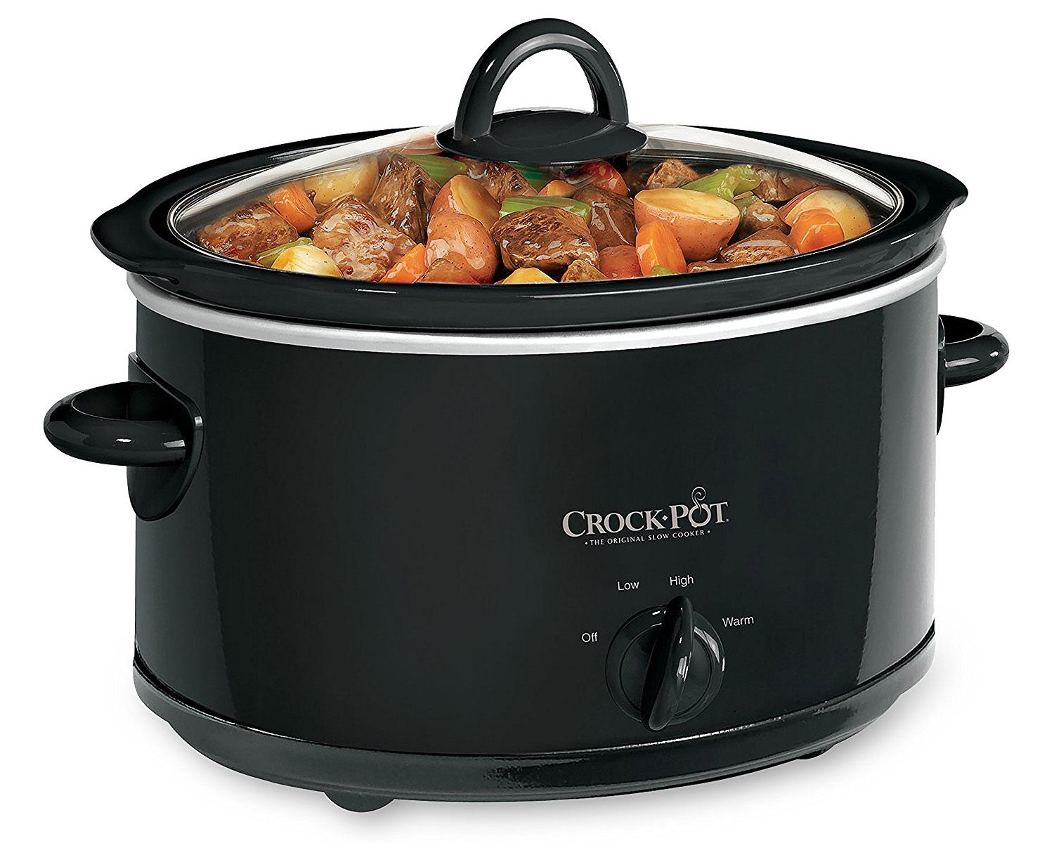 Crock-Pot 4 Quart Black Manual Slow Cooker