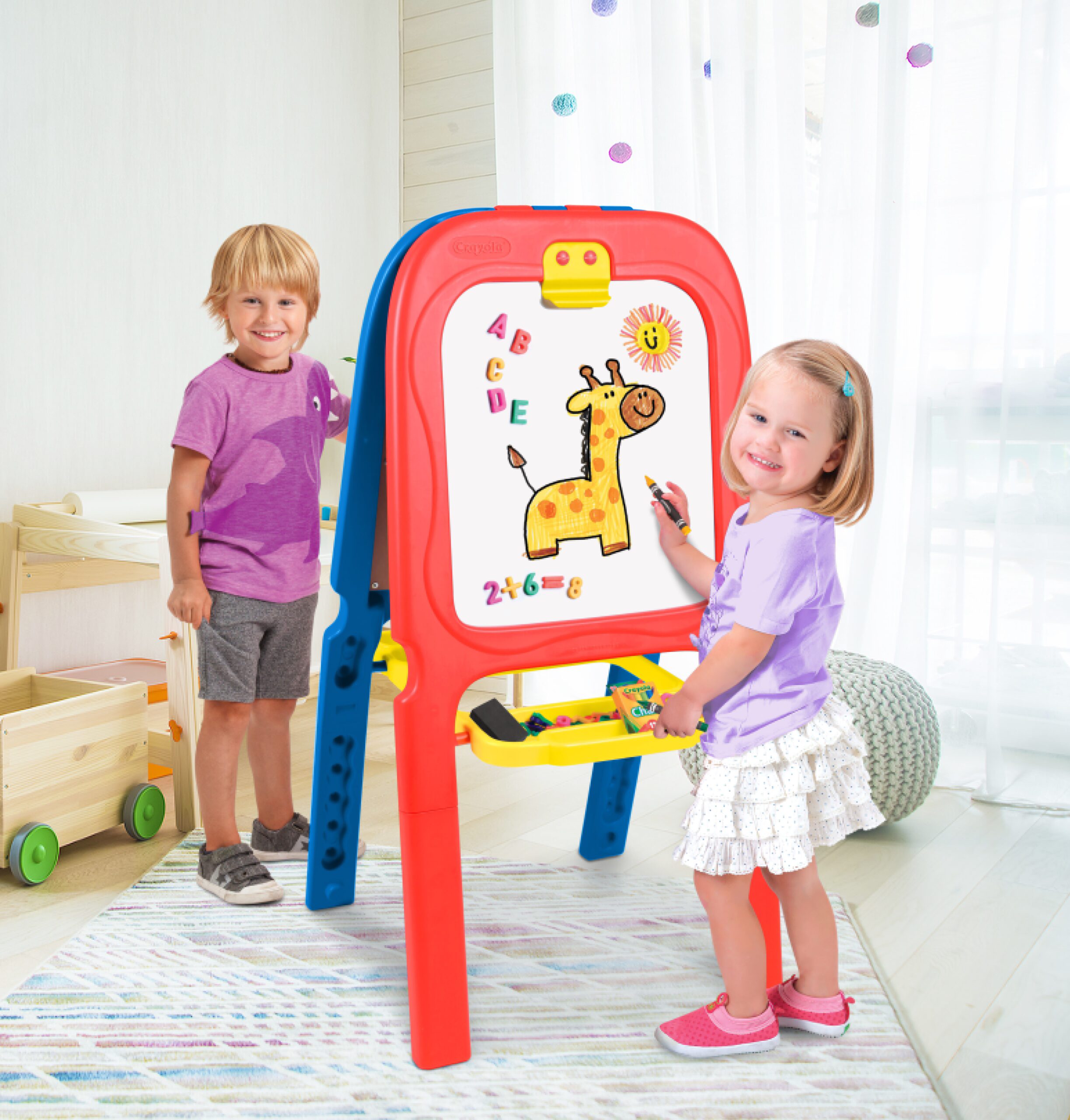 Crayola 3-in-1 Magnetic Double Easel with Letters and Numbers