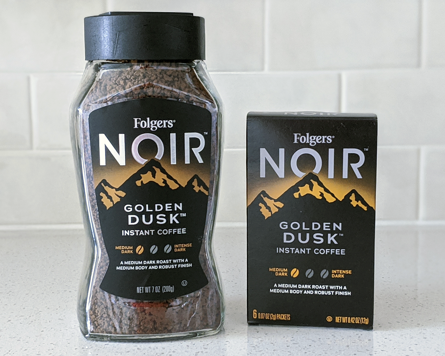 Folgers Noir Instant Golden Dusk Medium Dark Roast Coffee