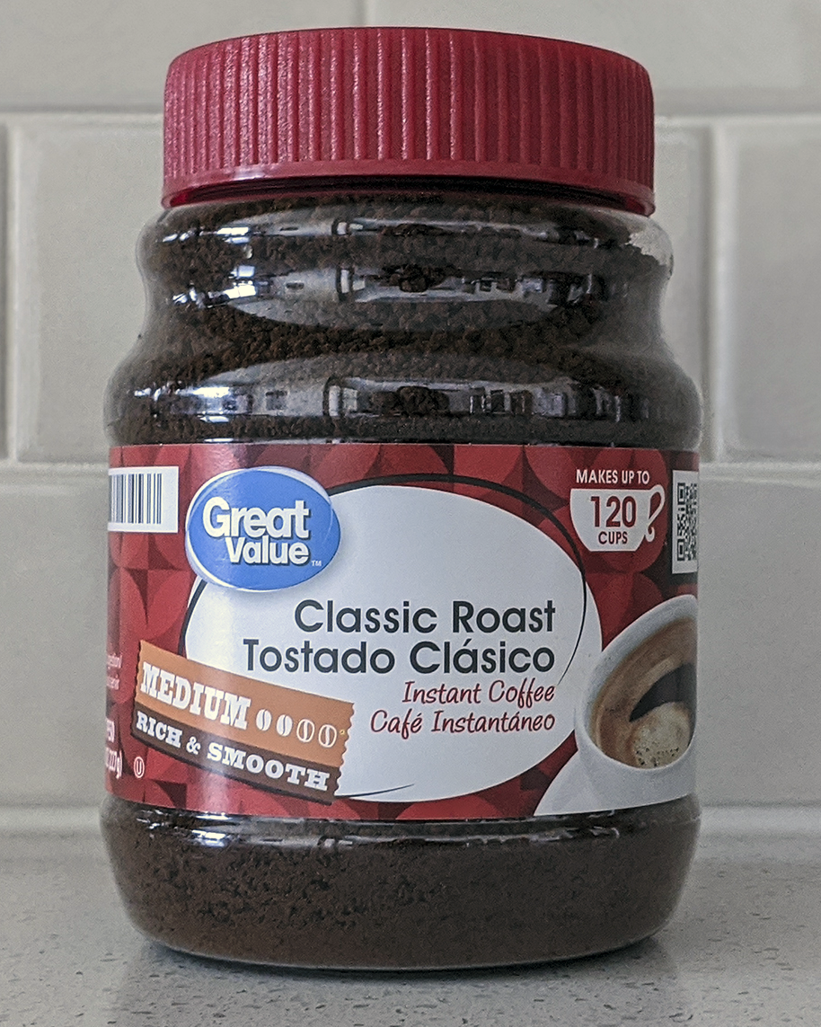 Great Value Classic Roast Medium Instant Coffee