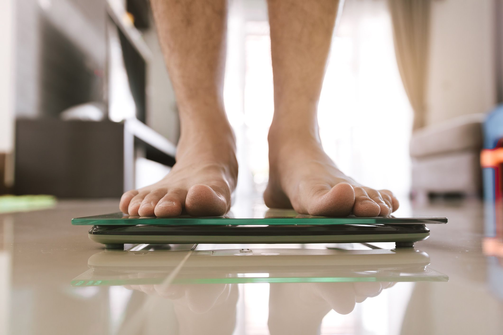 feet on scale