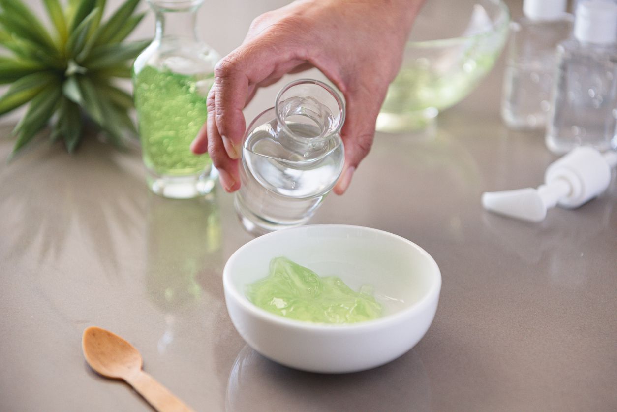 Homemade hand sanitizer