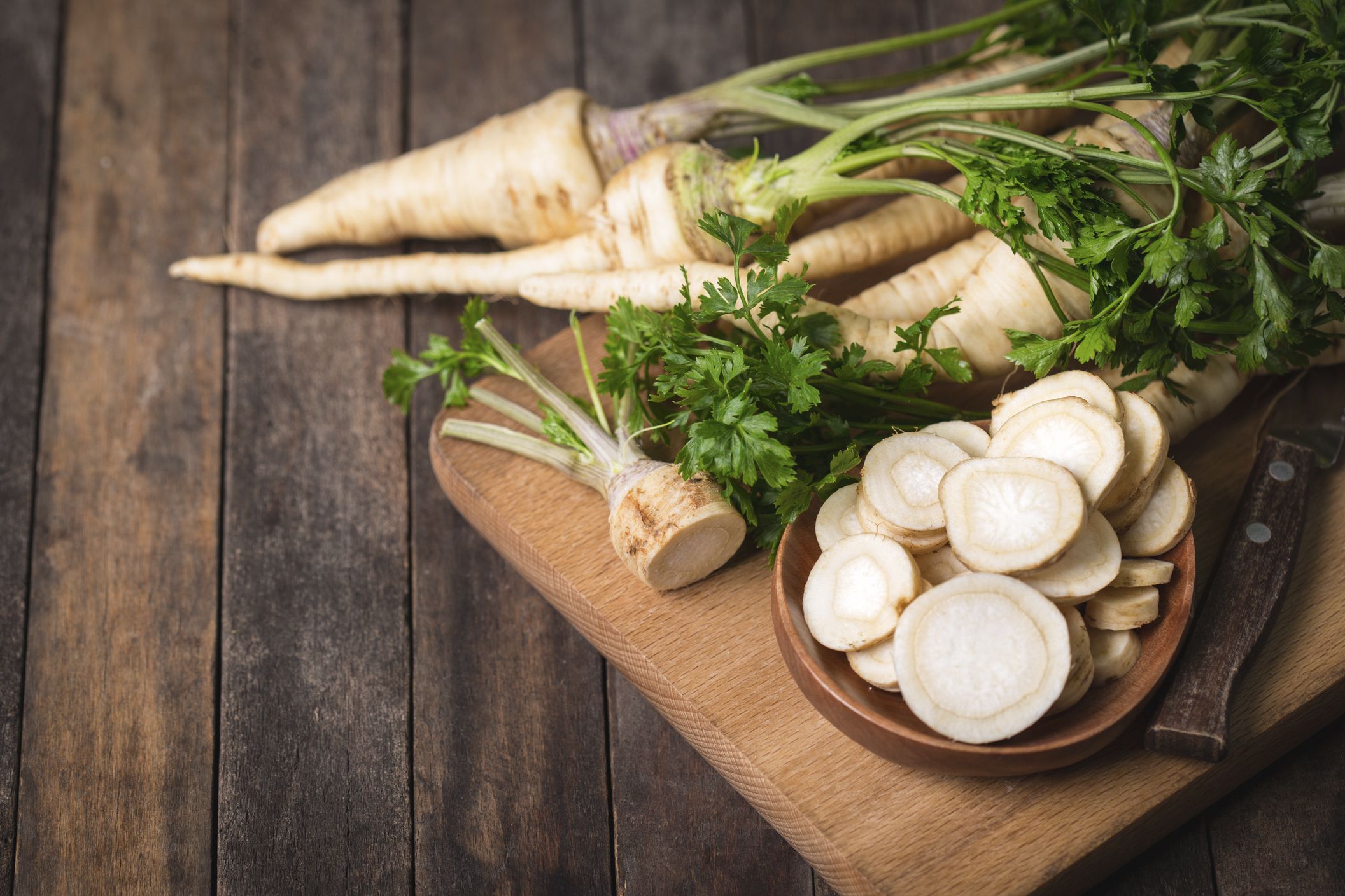 pressure cooker: maple vinegar braised parsnips
