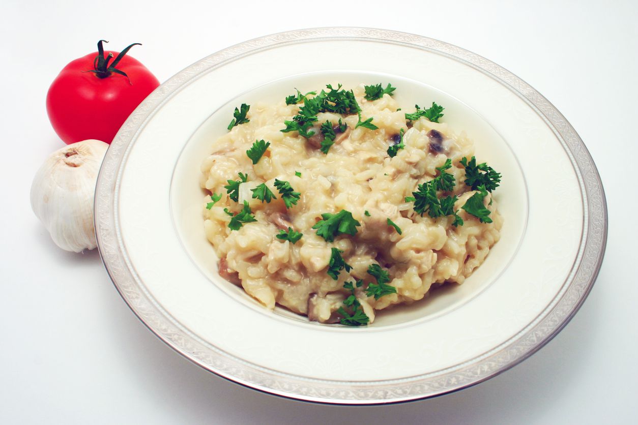 pressure cooker: chicken and rice