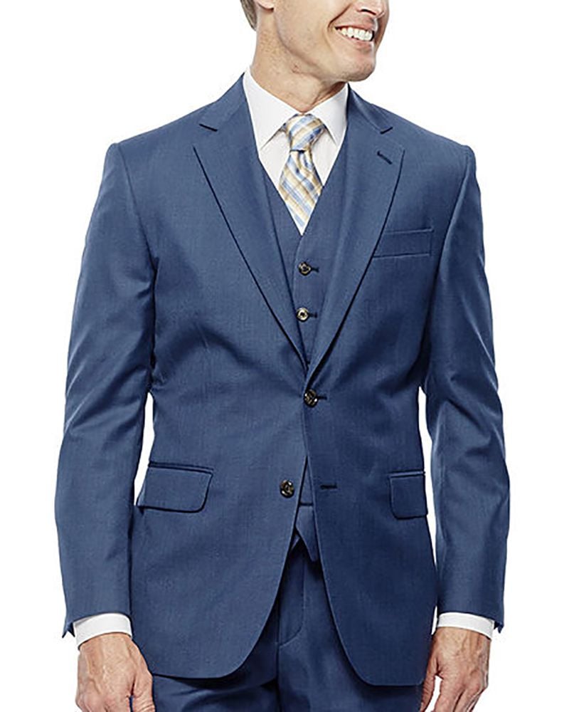 Stafford Travel Wool Blend Stretch Classic Fit Suit Jacket