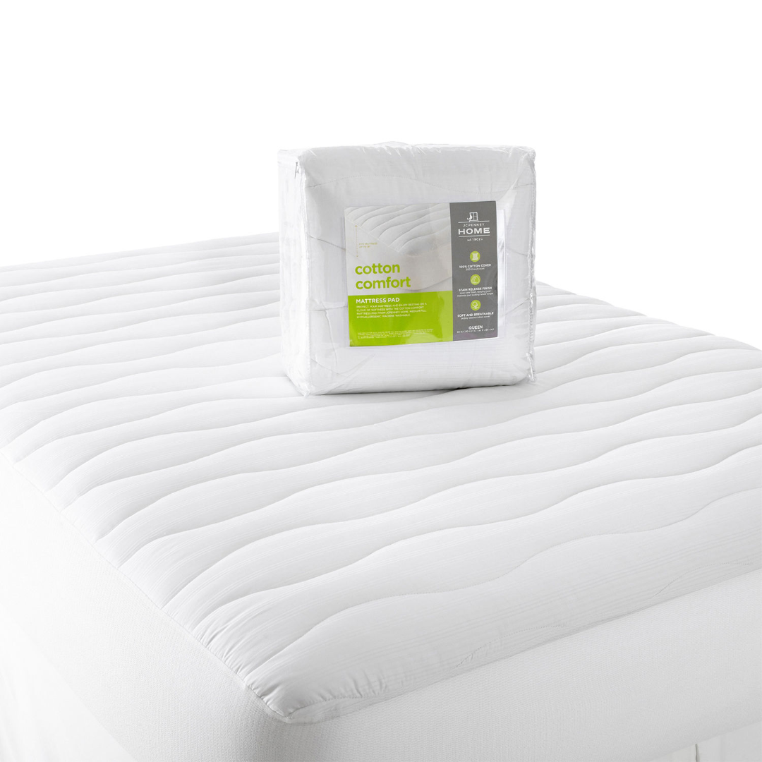 JCPenney Home Cotton Comfort Mattress Pad, Queen