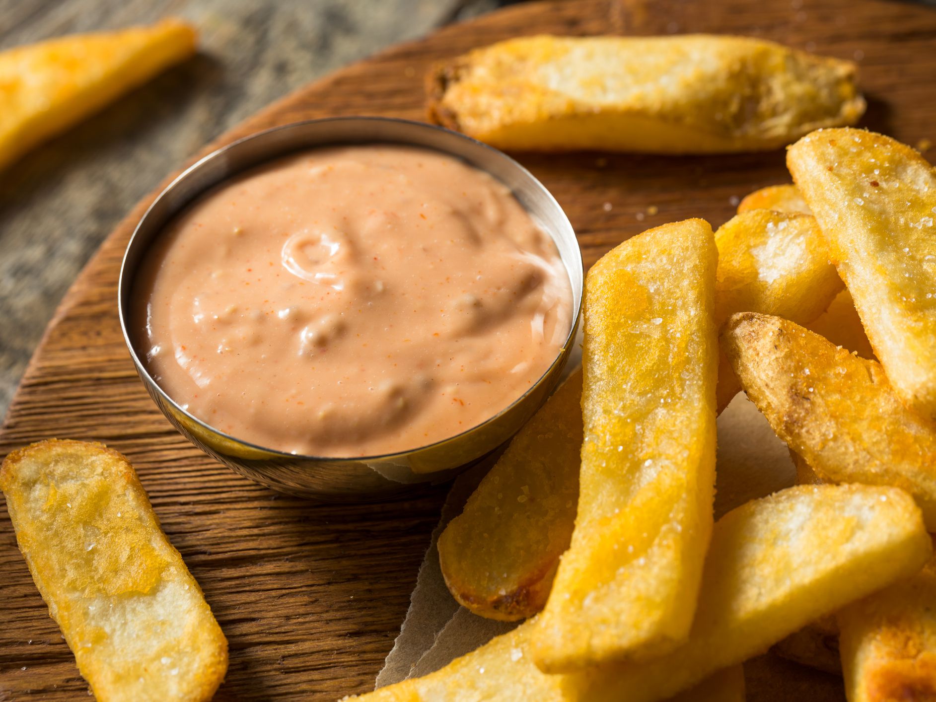 Idaho Fry Sauce with French Fries Ready to Eat