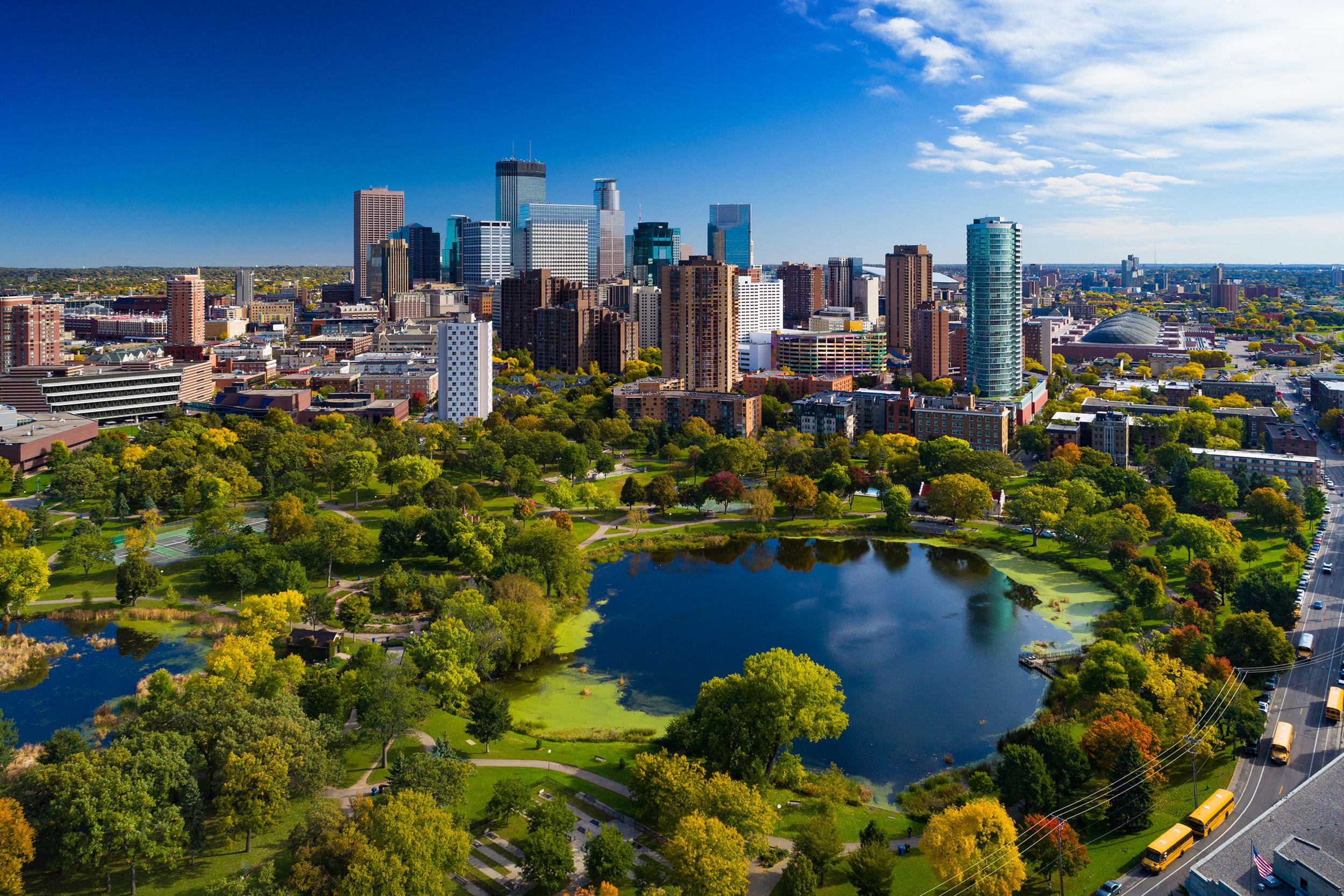 skyline of Minneapolis, Minnesota