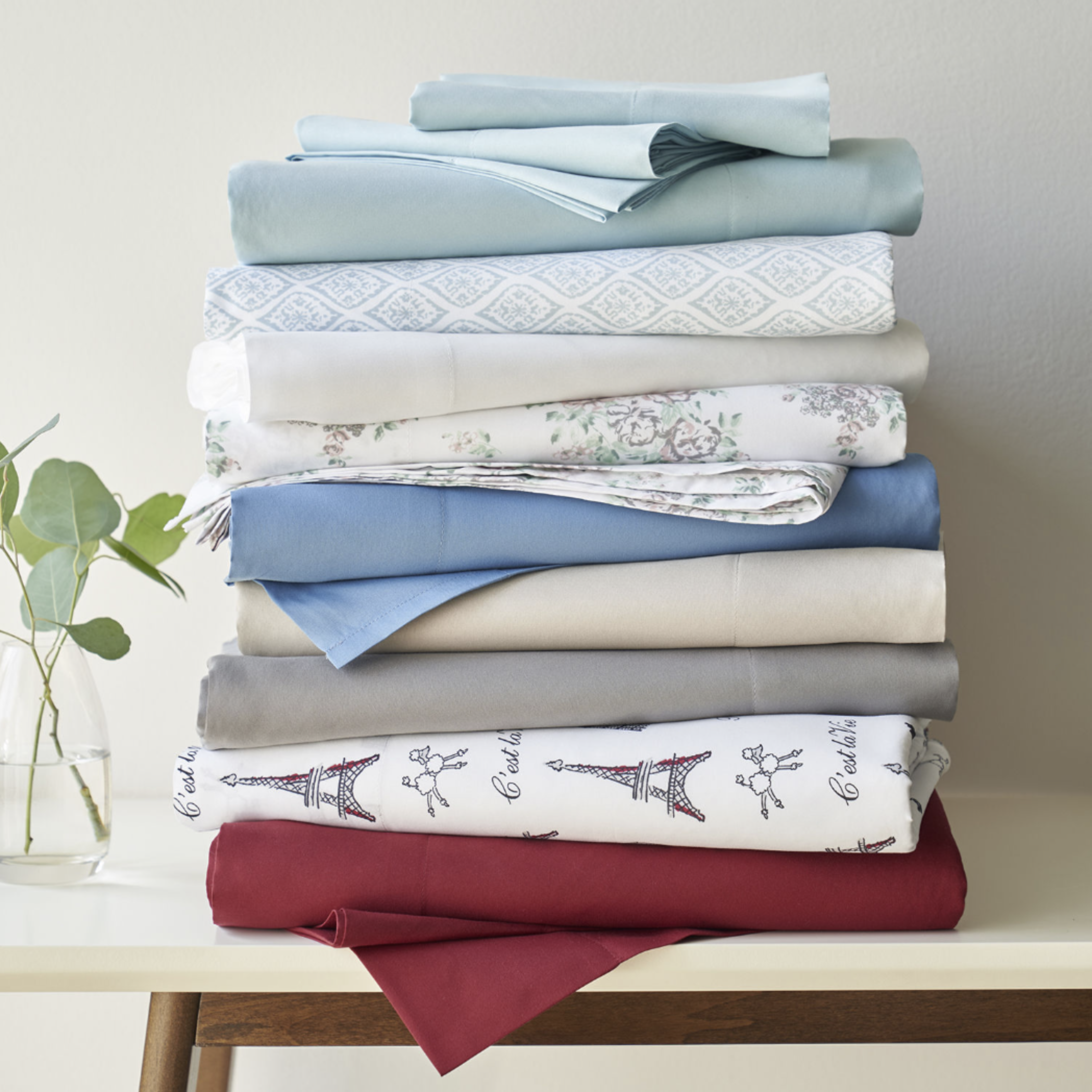 Home Expressions Microfiber Plus Ultra Soft Easy Care Wrinkle Resistant Sheet Set