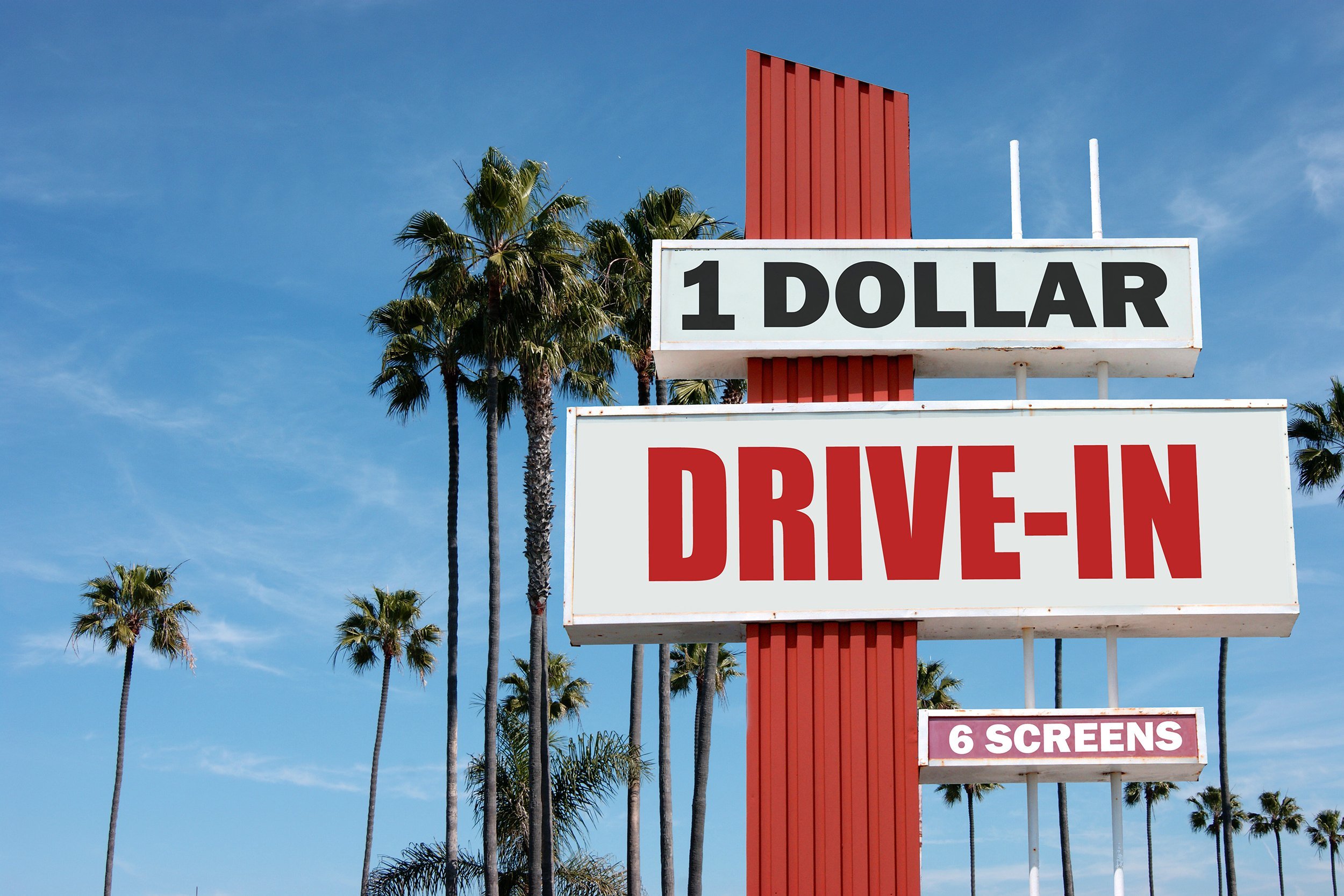 drive-in movie sign
