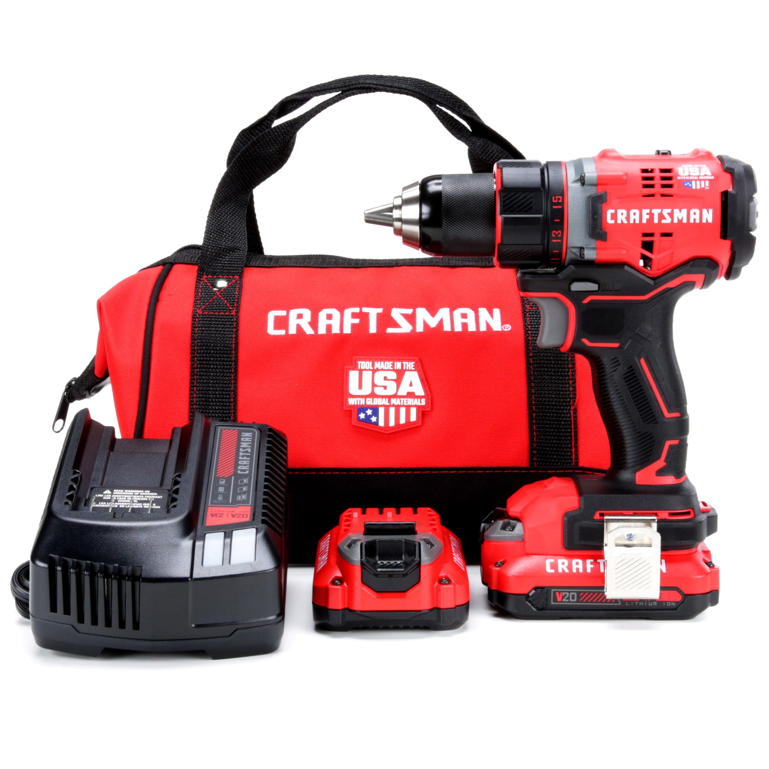 CRAFTSMAN V20 20-volt Max 1/2-in Brushless Cordless Drill