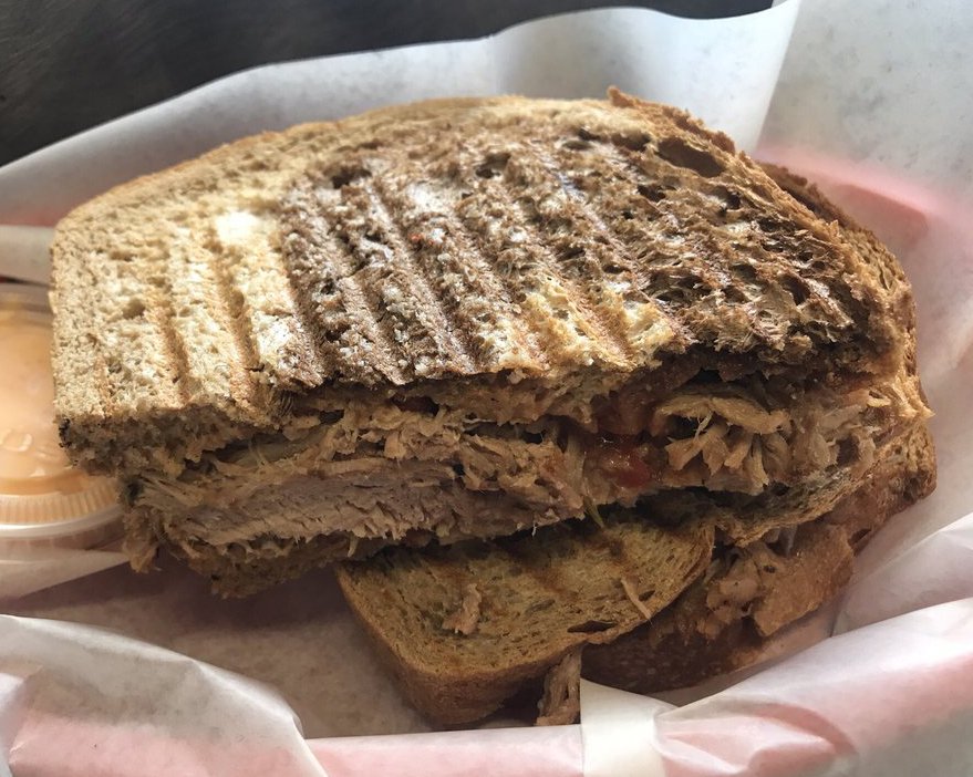 Kalua Pork Sandwich at 808 Deli in Kihei, HI