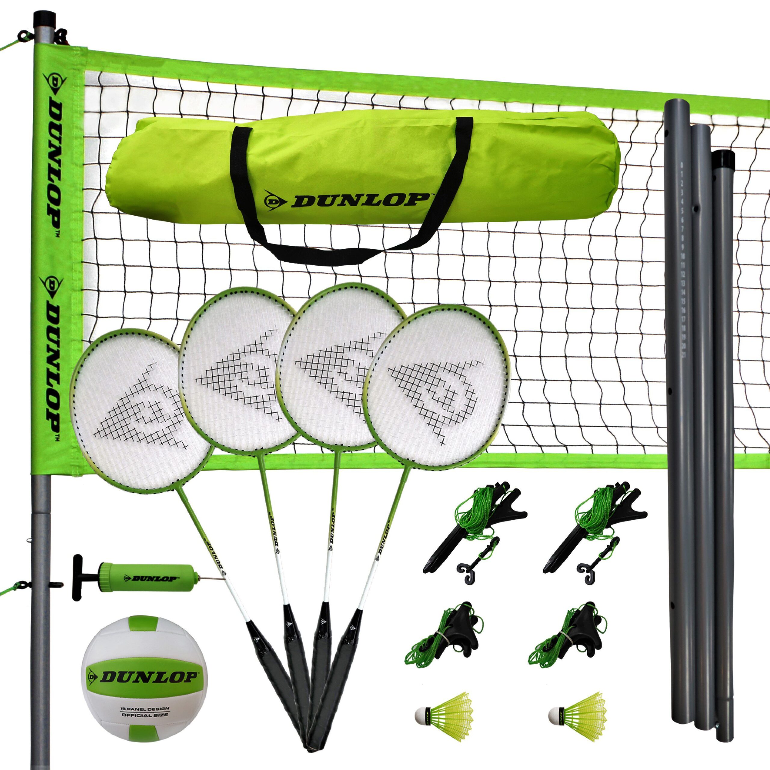 Dunlop Volleyball and Badminton Combo Set