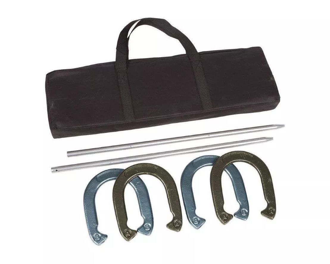 Trademark Innovations Horseshoe Set with Carrying Case
