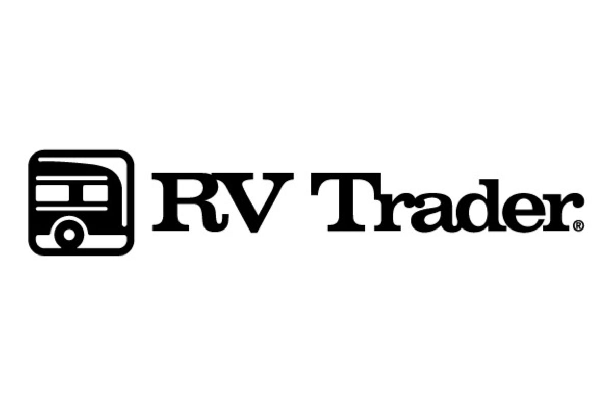Black RV Trader logo on a white background