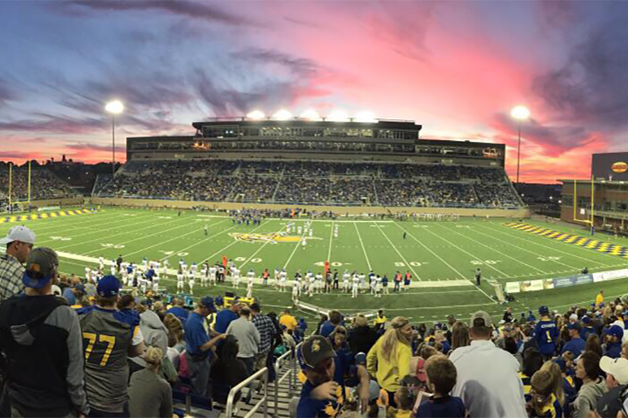 Dana J. Dykhouse Stadium, named for university benefactor and former football player Dana J. Dykhouse